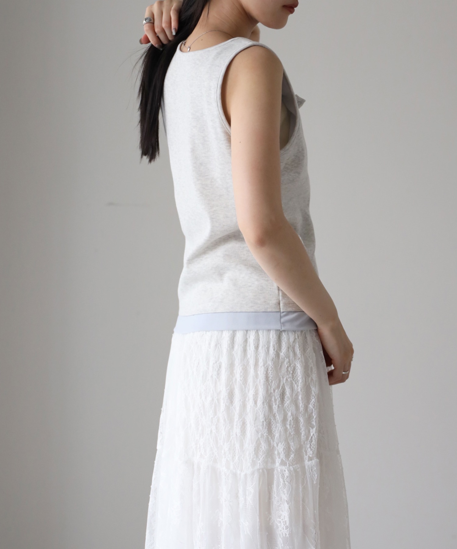 model：164cm. 着用サイズ：FREE