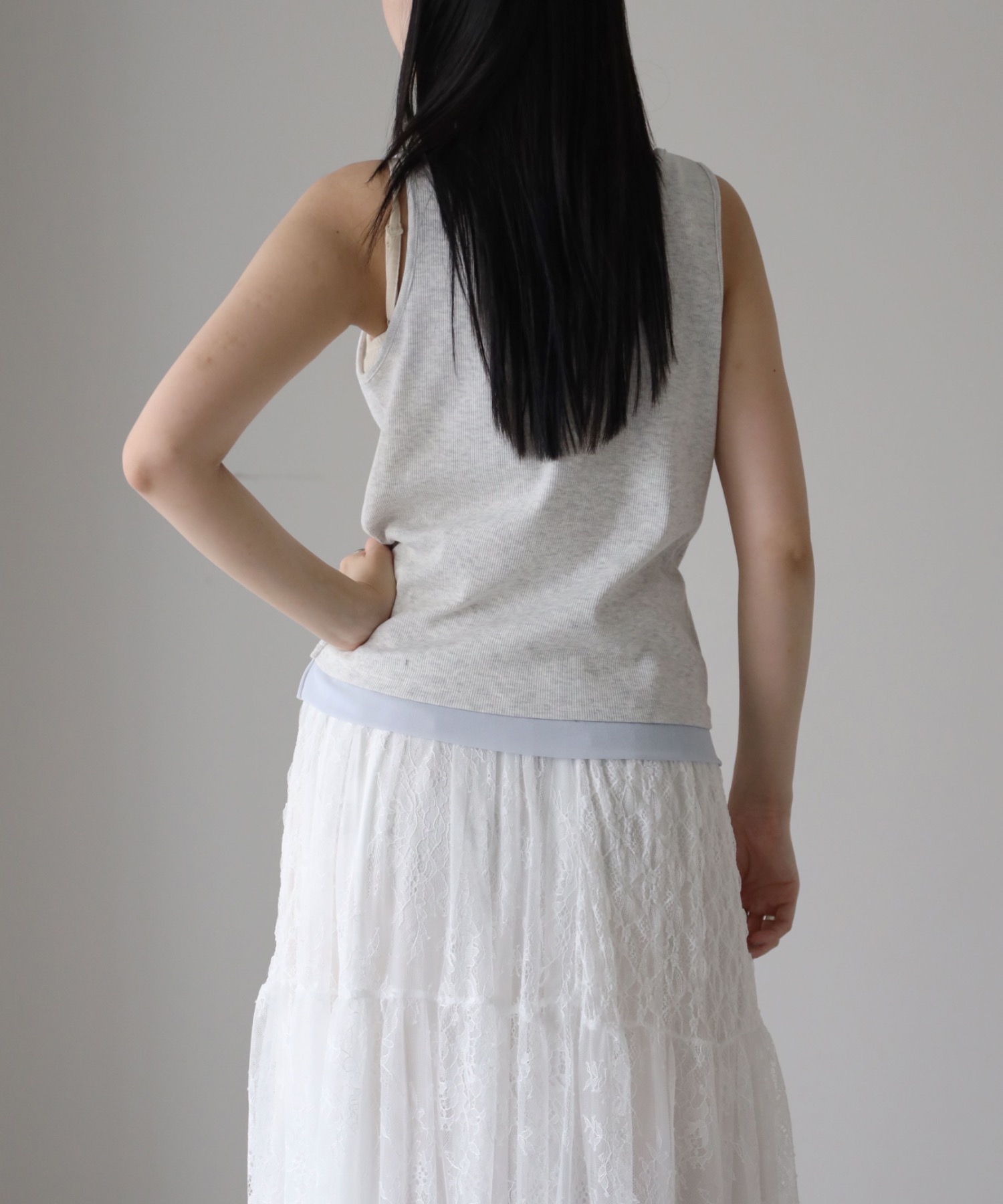 model：164cm. 着用サイズ：FREE