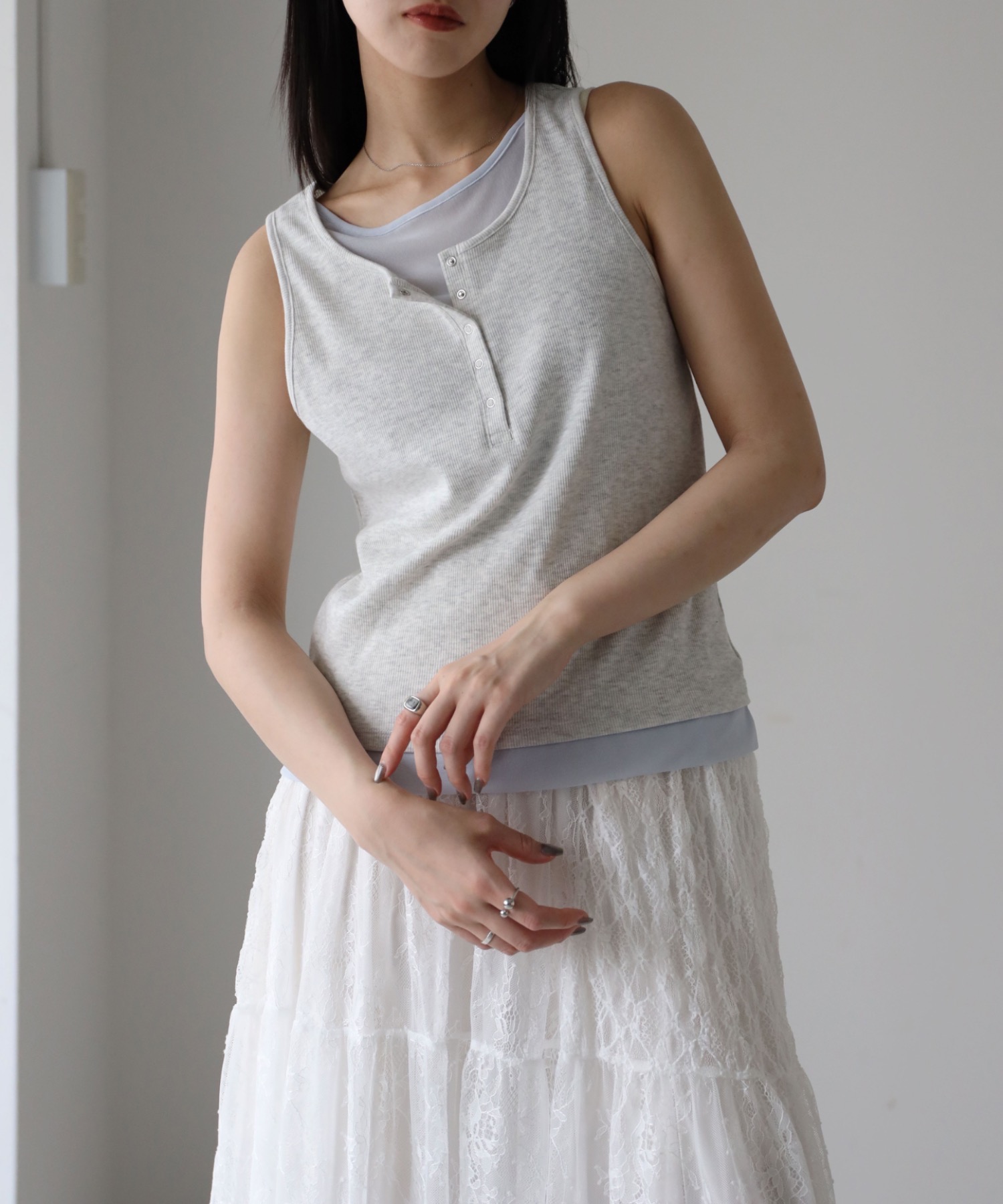 model：164cm. 着用サイズ：FREE