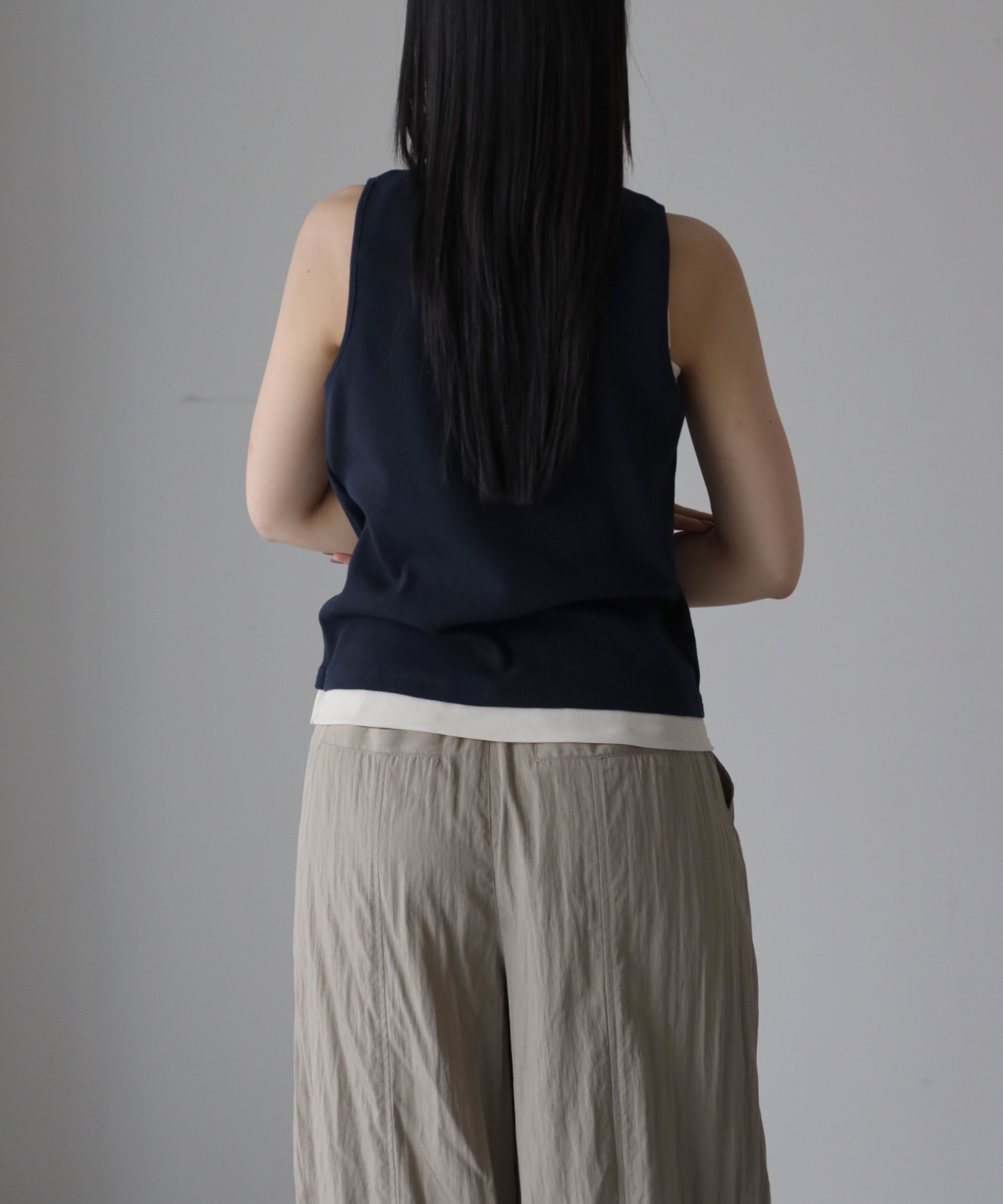 model：164cm. 着用サイズ：FREE