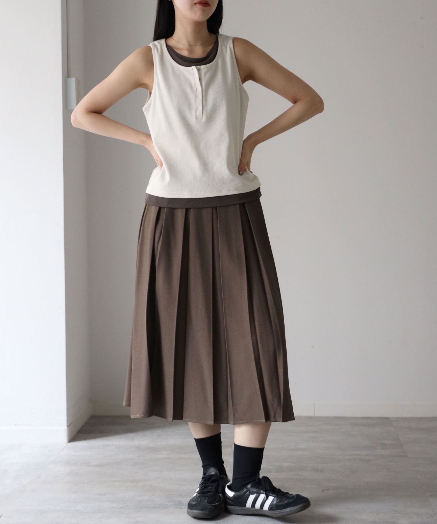 model：164cm. 着用サイズ：FREE