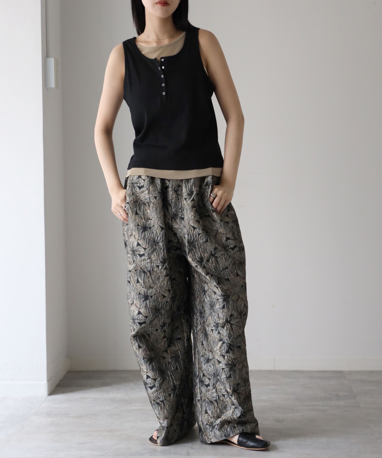 model：164cm. 着用サイズ：FREE