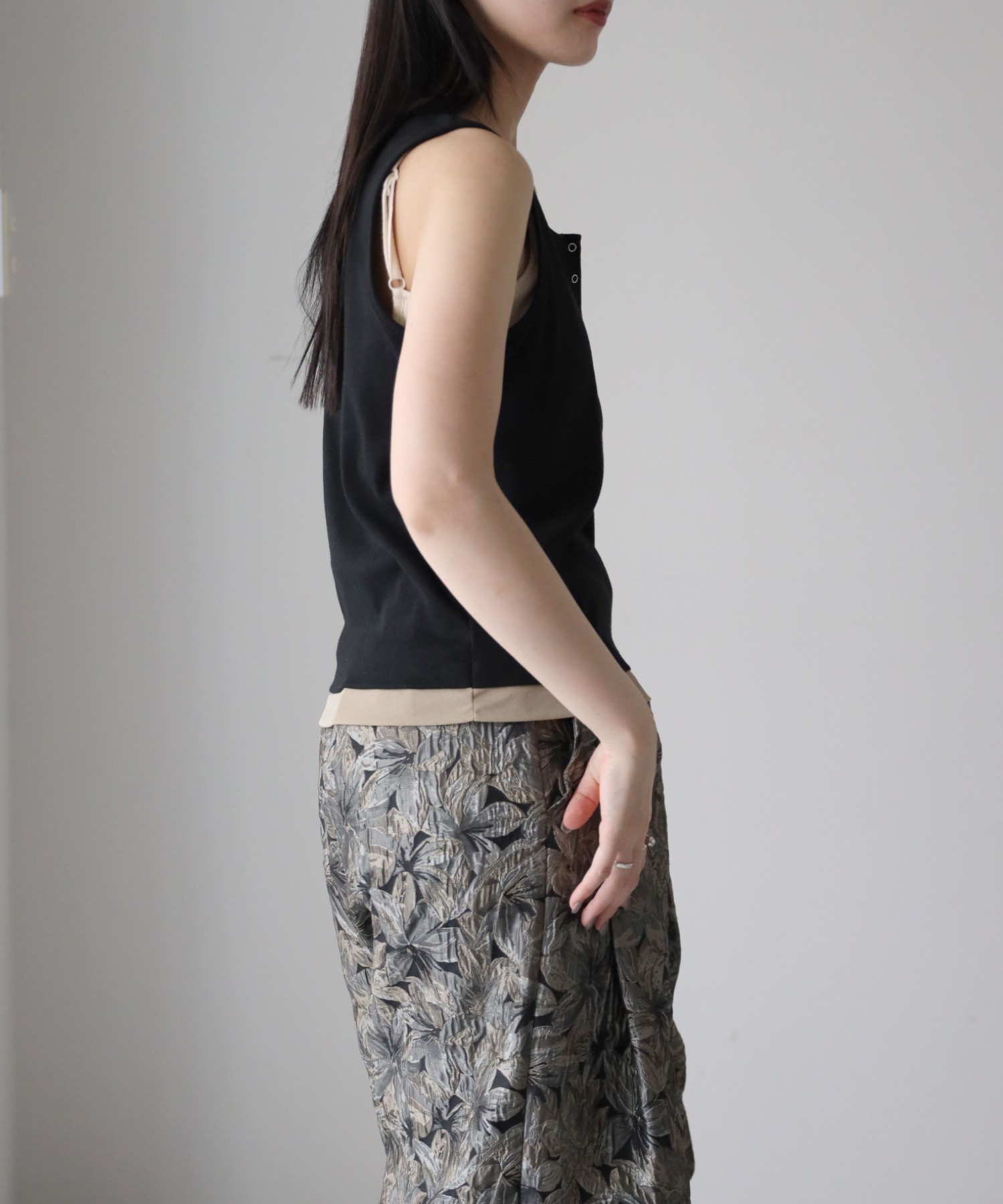 model：164cm. 着用サイズ：FREE
