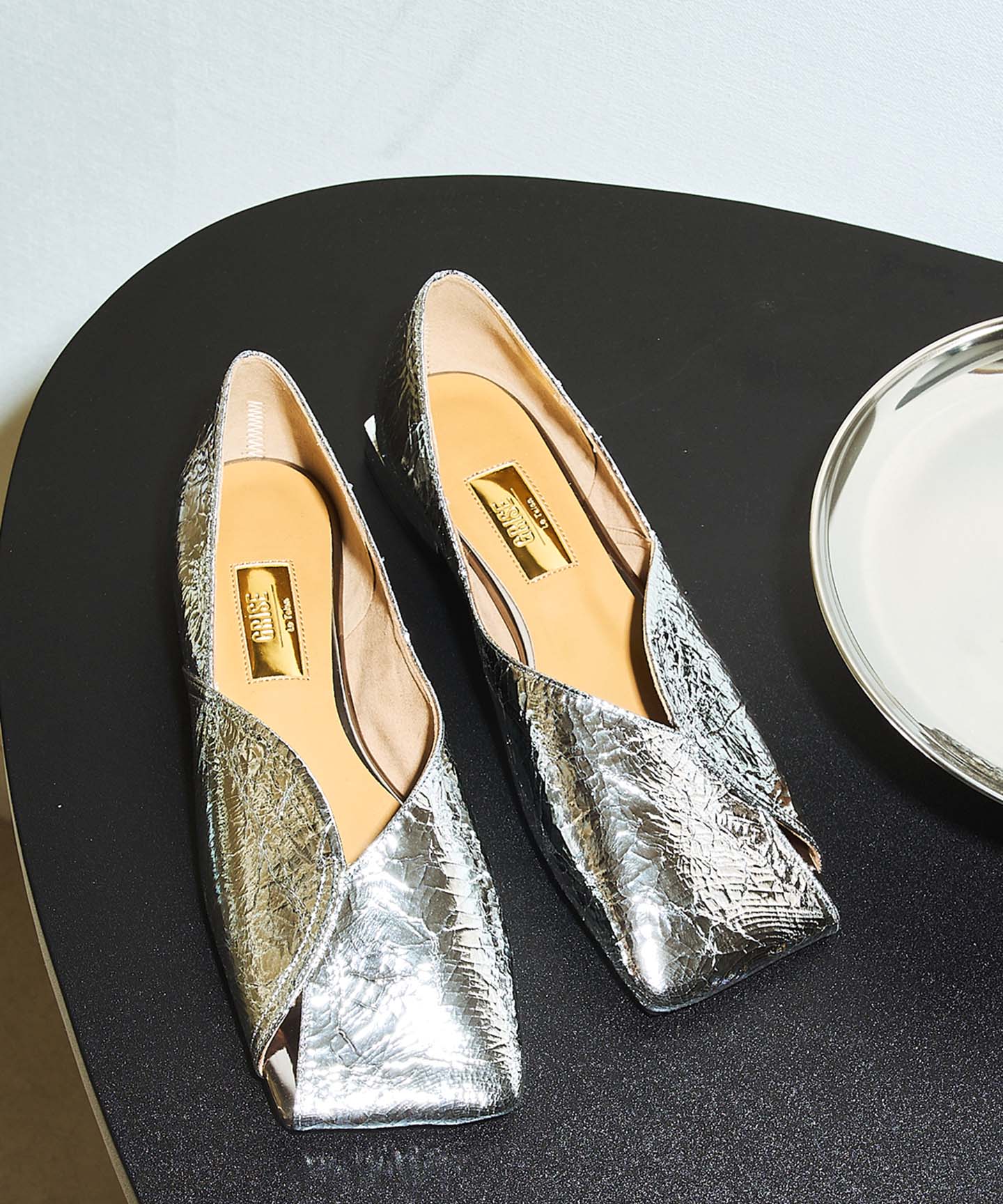 GRISEレザースクエアARTYフラット 最新