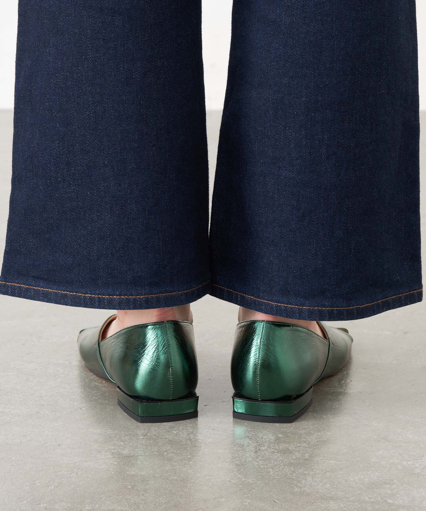 GRISEレザースクエアARTYフラット 最新