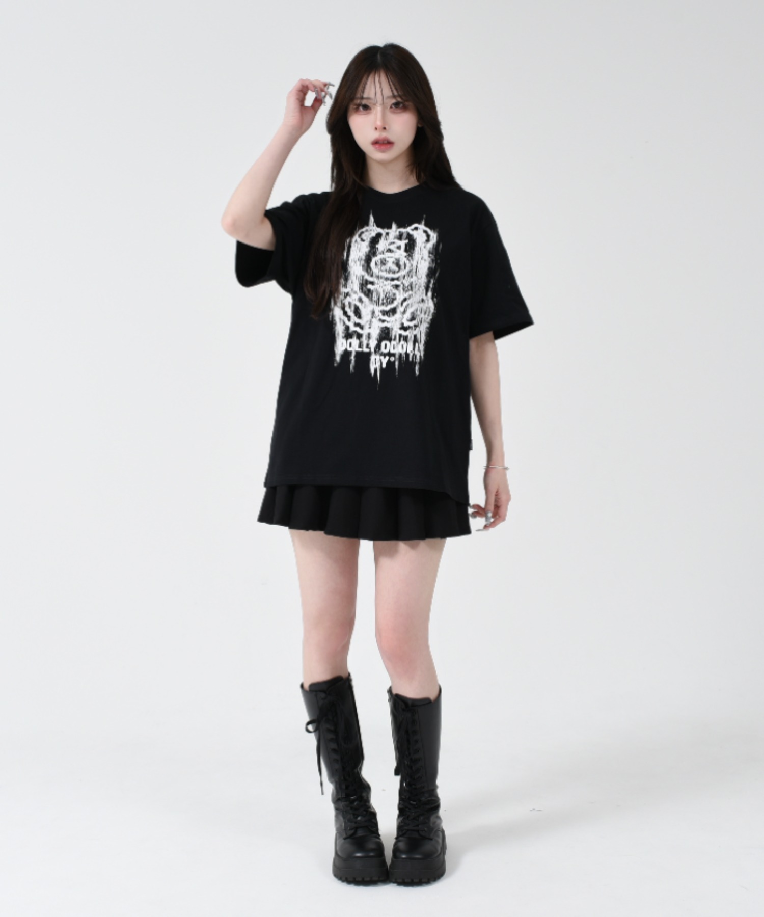 ★OY★DOLLY WITH ODOLLY TEE - DARK GREY★正規品/韓国直送料込 OY オーワイ DOLLY ODOLLY TEE/全3色 | DAESE TOKYO(デセトウキョウ)