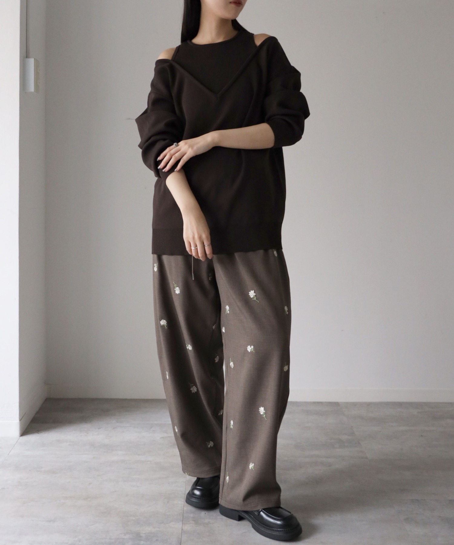 model：164cm. 着用サイズ：FREE