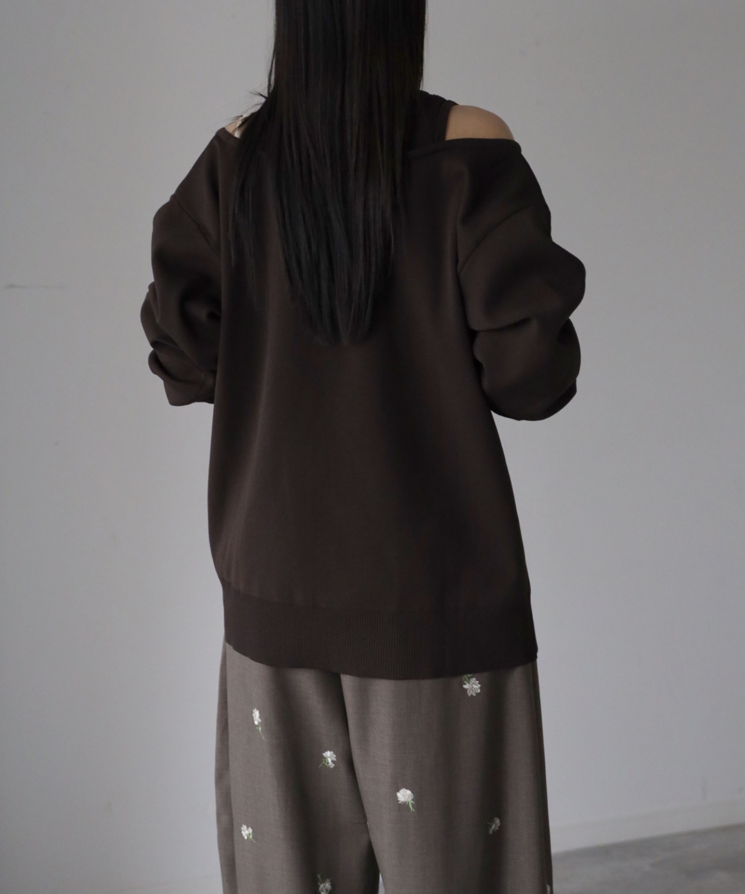 model：164cm. 着用サイズ：FREE