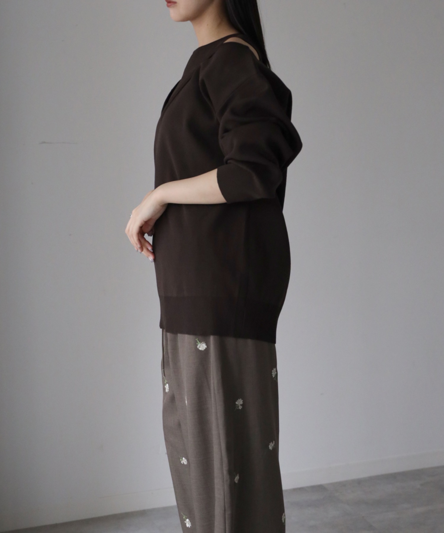 model：164cm. 着用サイズ：FREE
