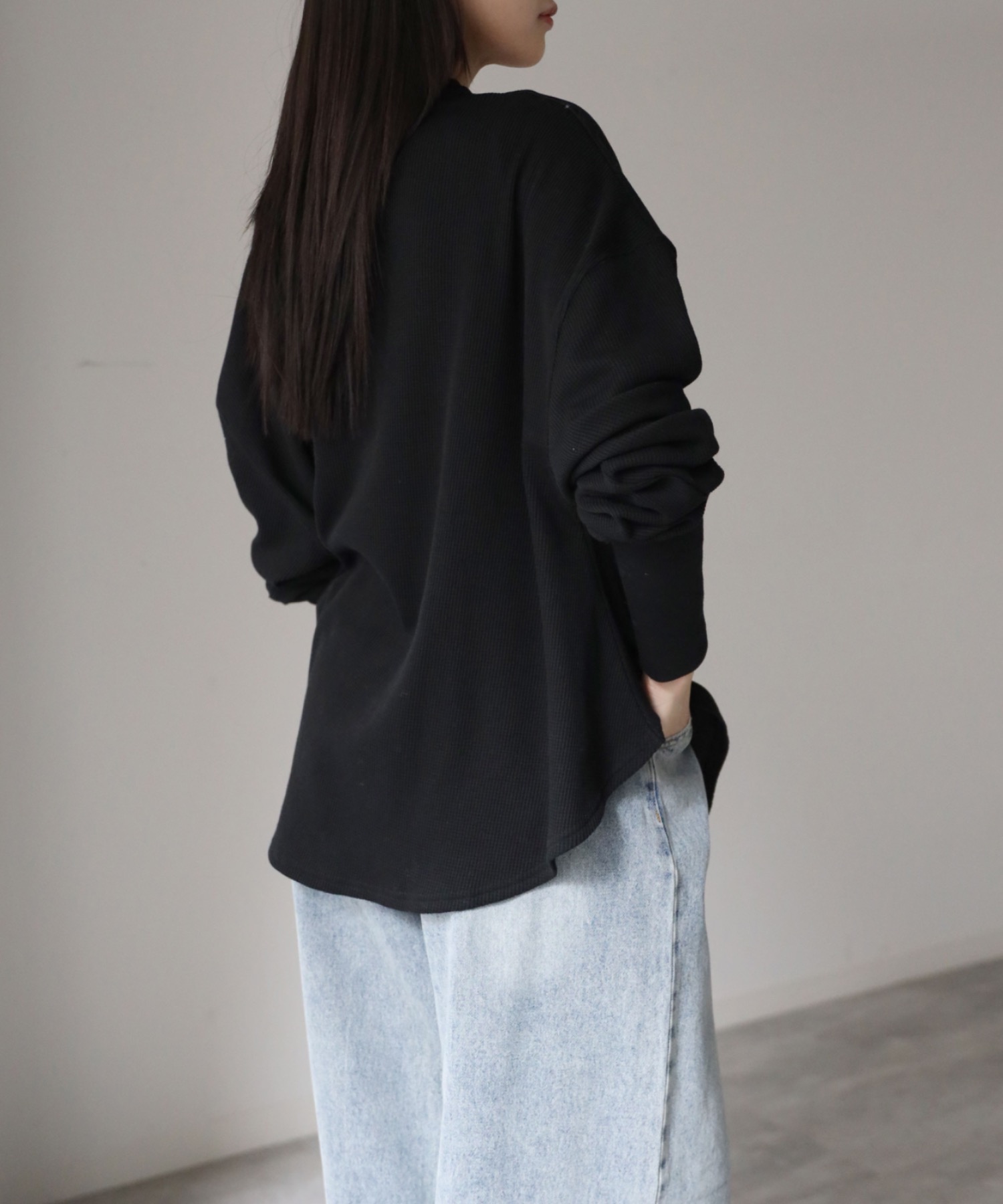 model：164cm. 着用サイズ：FREE