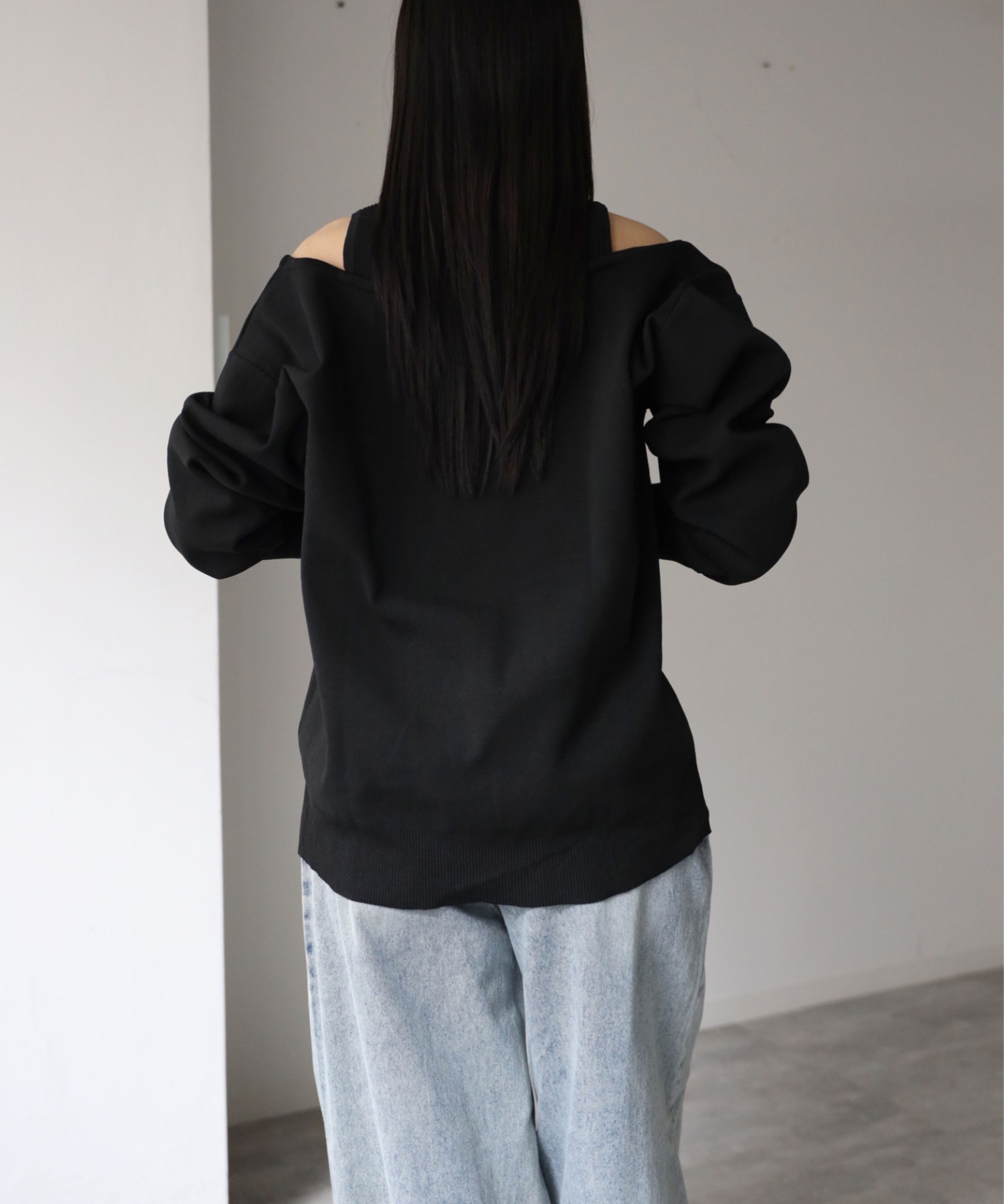 model：164cm. 着用サイズ：FREE