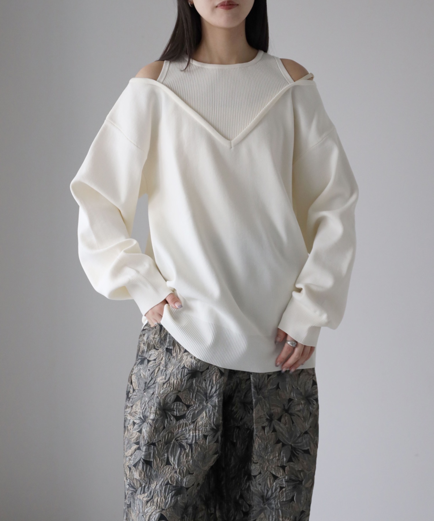 model：164cm. 着用サイズ：FREE