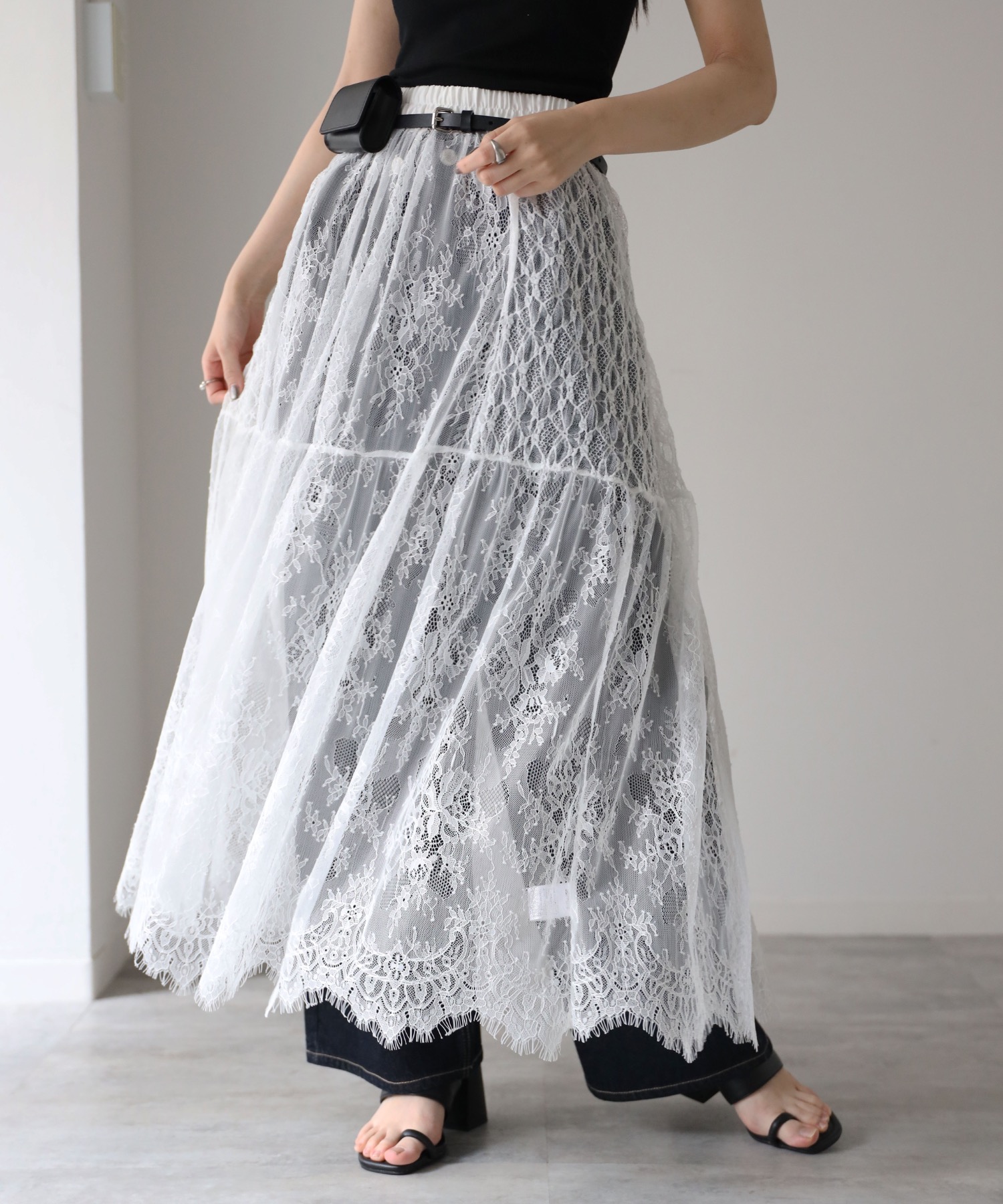 model：164cm. 着用サイズ：FREE