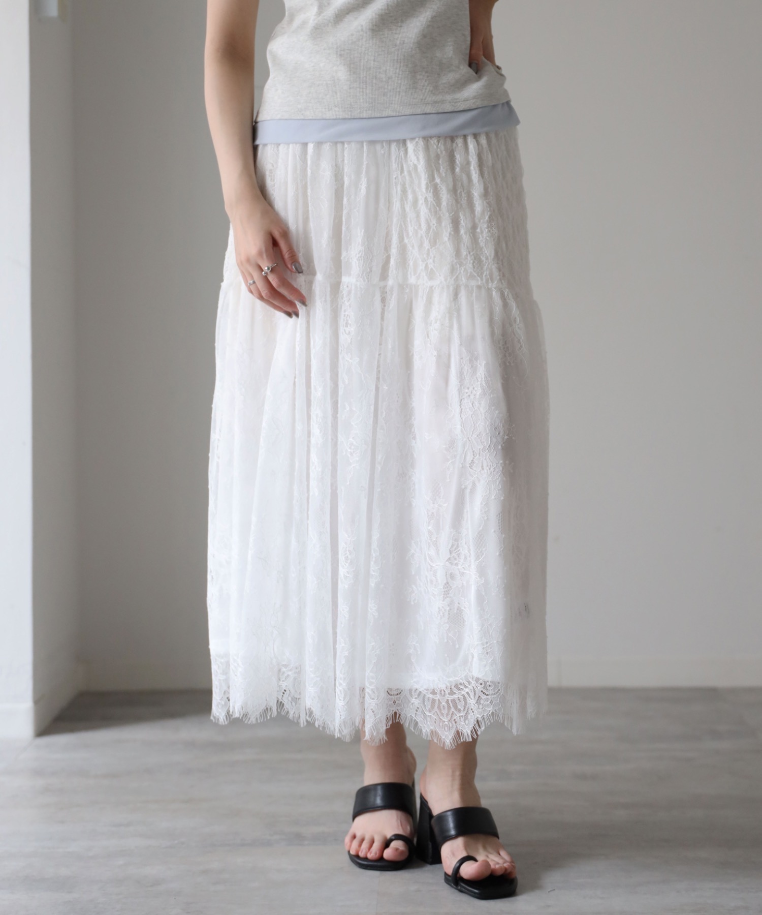 model：164cm. 着用サイズ：FREE