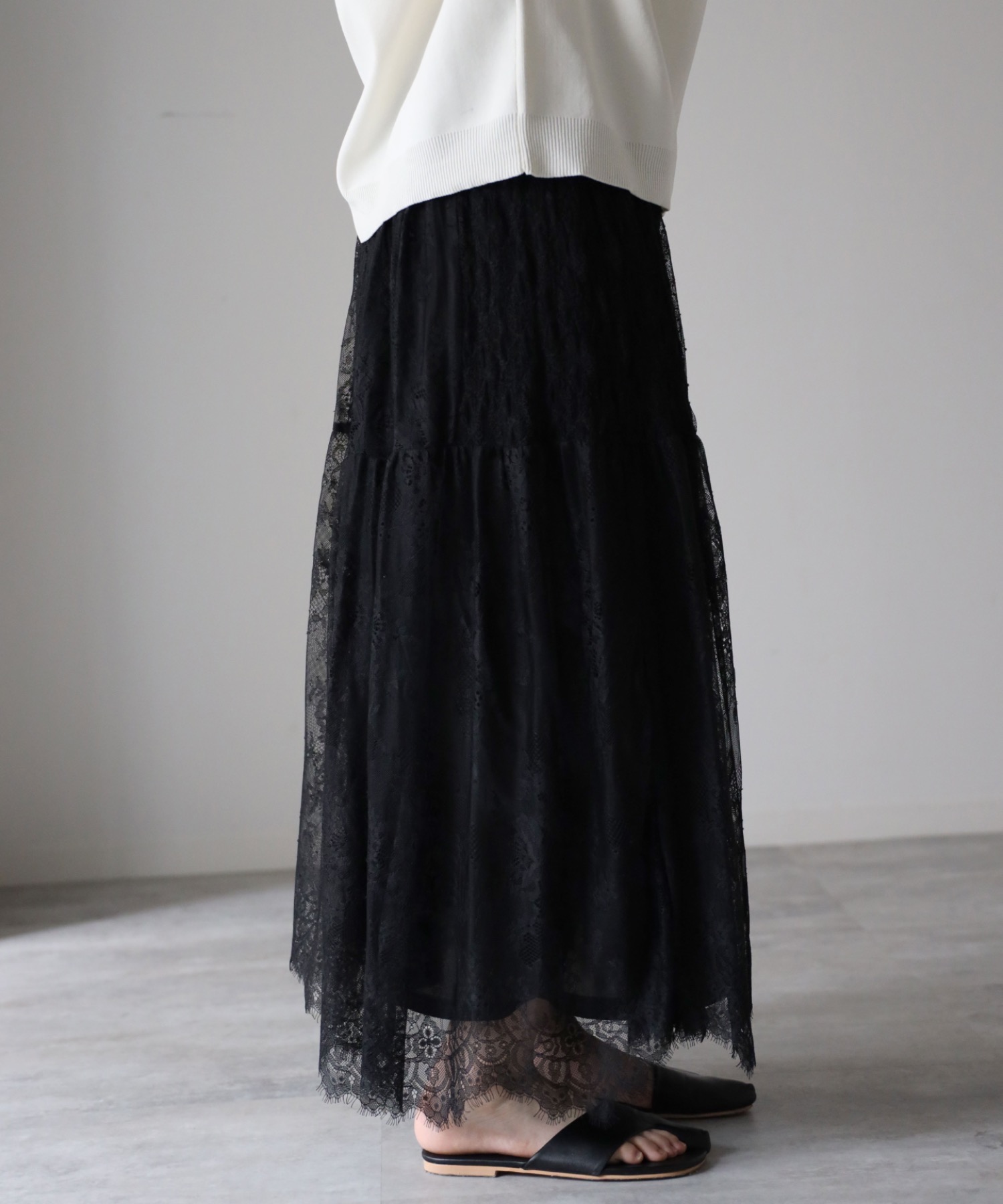 model：164cm. 着用サイズ：FREE