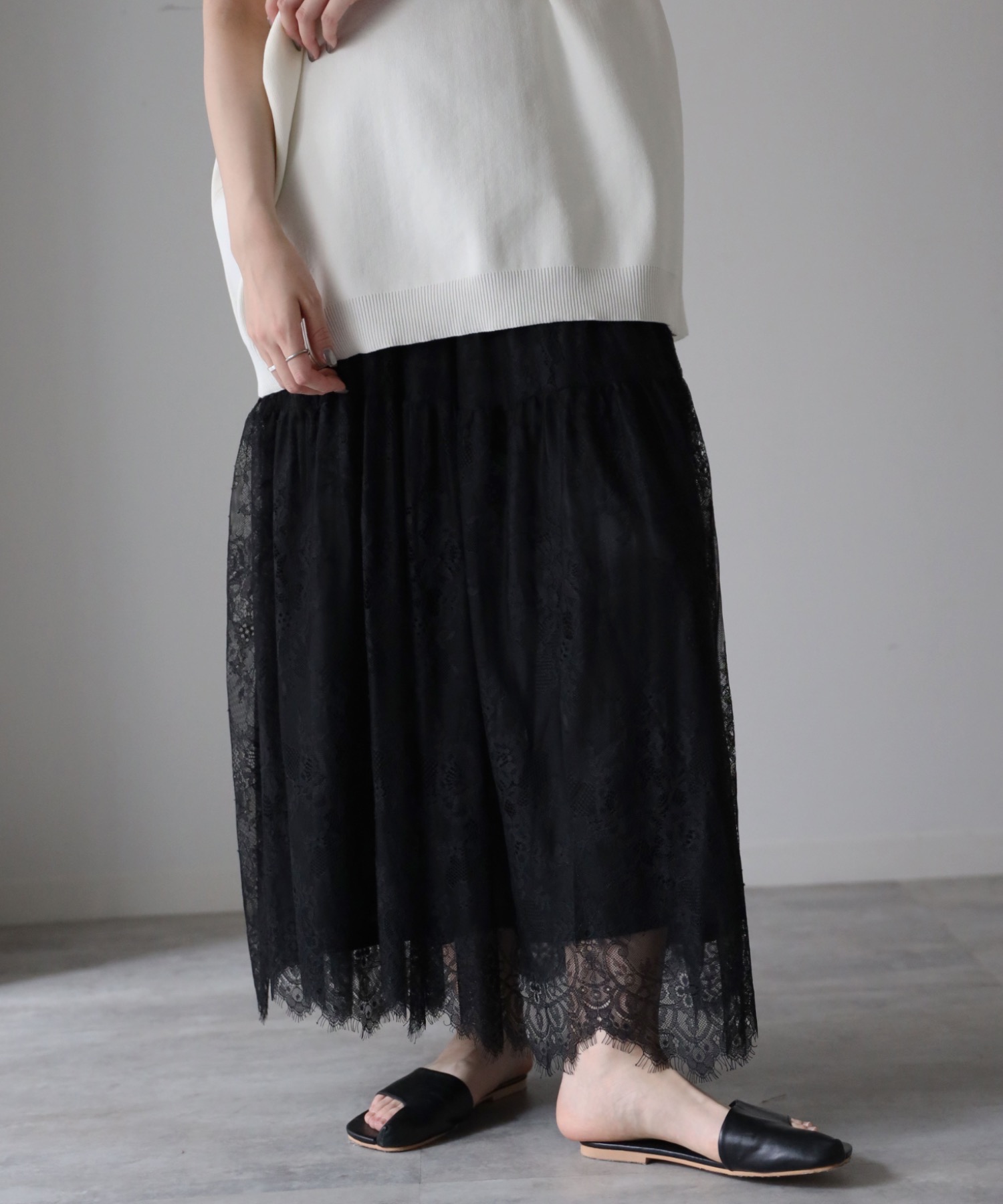 model：164cm. 着用サイズ：FREE