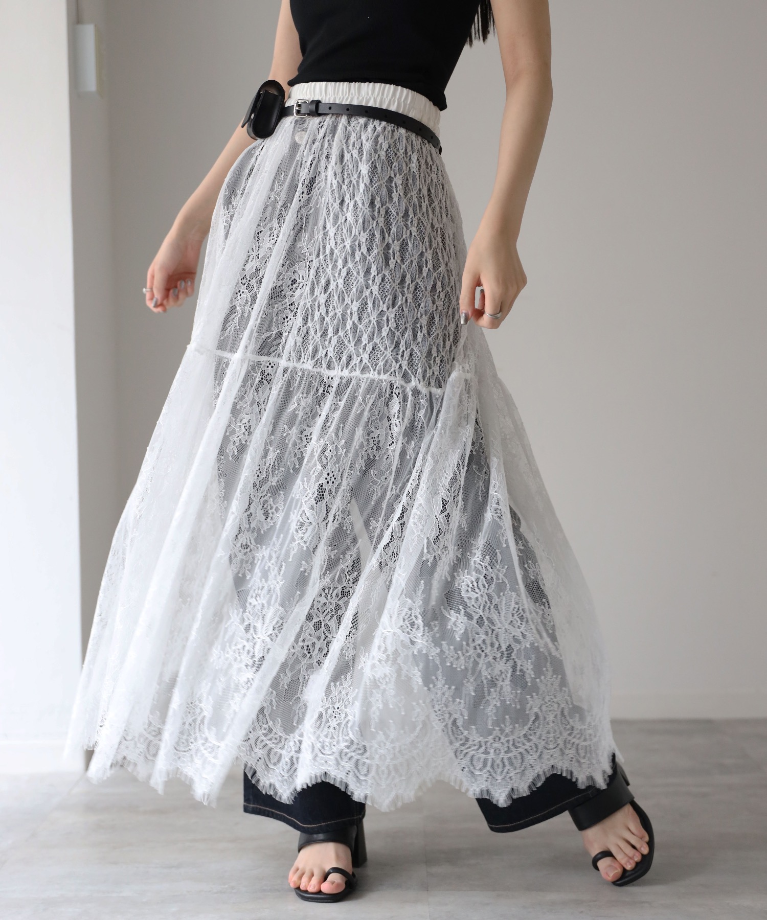 model：164cm. 着用サイズ：FREE