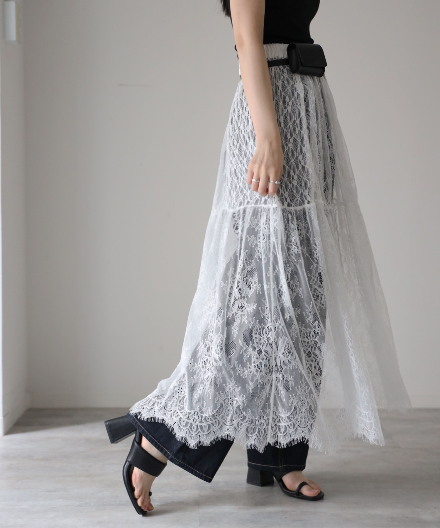 model：164cm. 着用サイズ：FREE