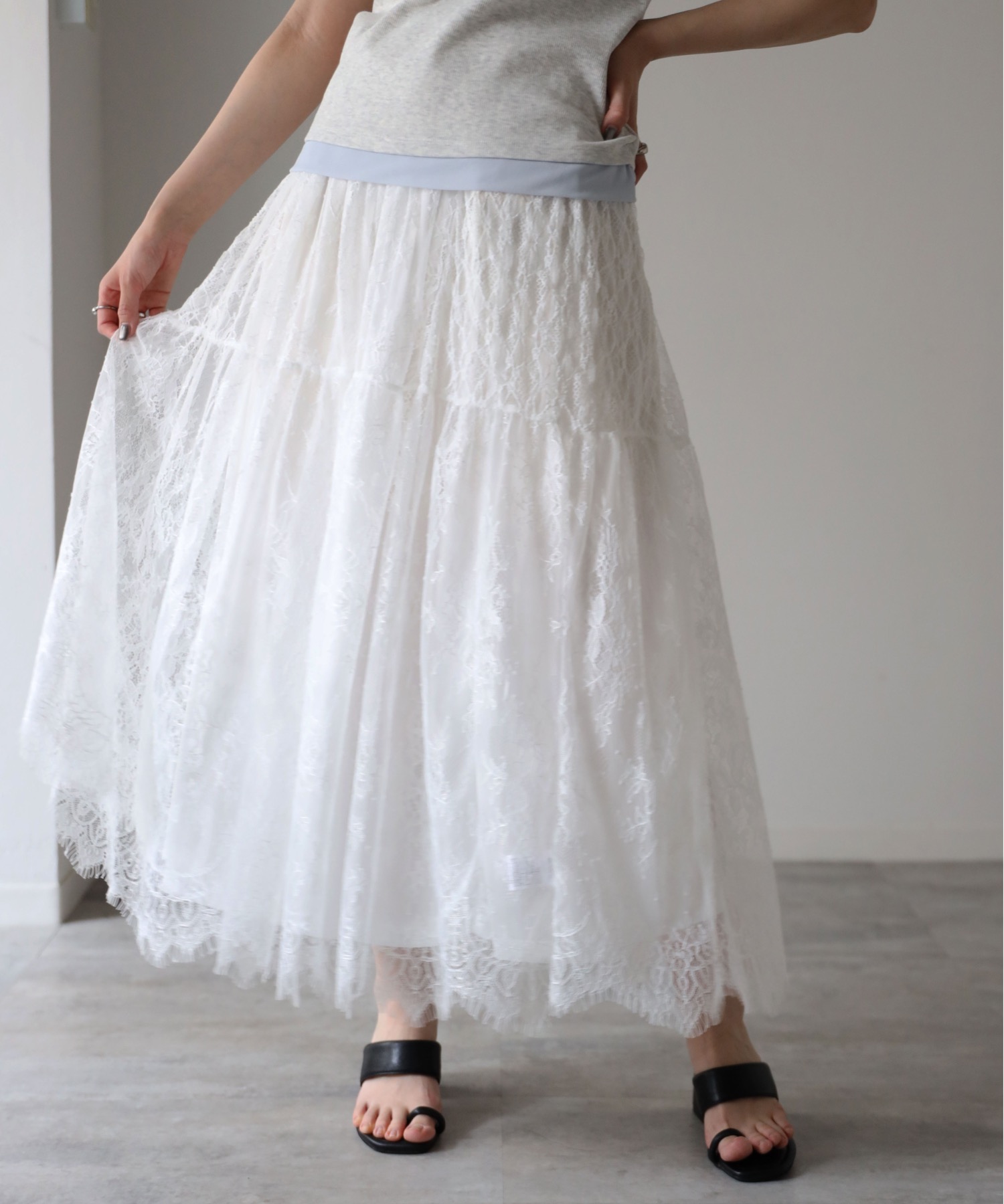 model：164cm. 着用サイズ：FREE