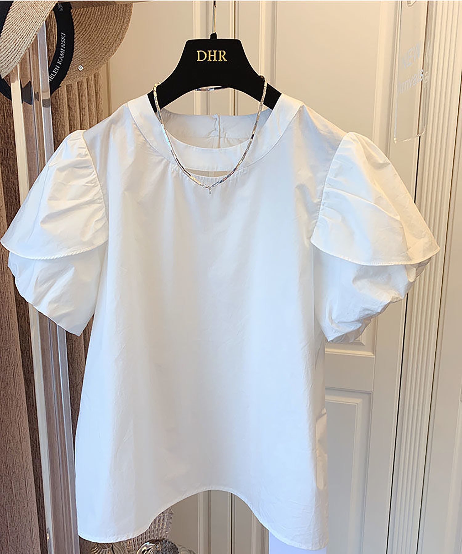 Pawersleeve crew neck blouse — блуза с круглым вырезом и рукавом 'pawar'