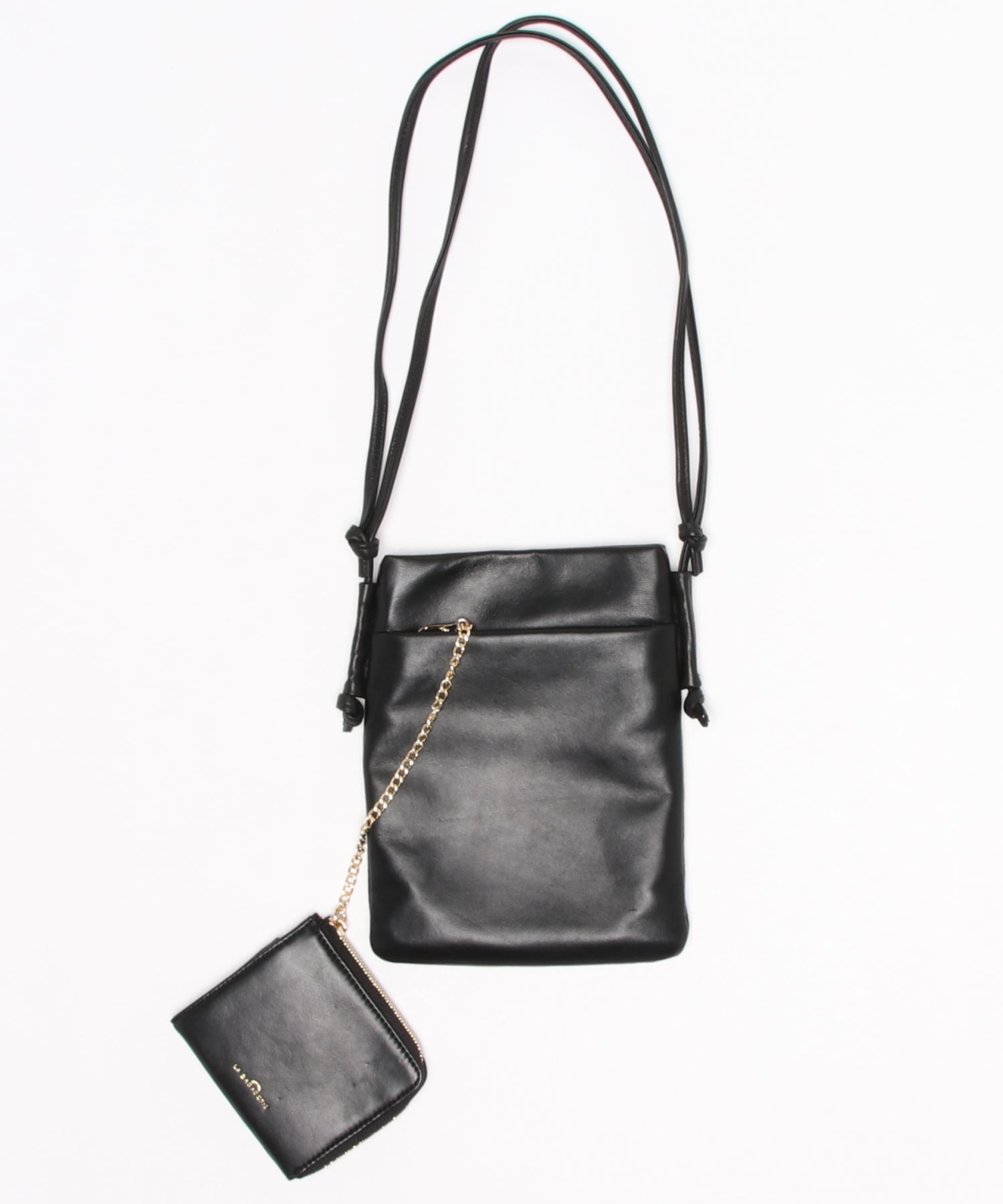 La Bagagerieミニ財布付き サイドノットショルダー Hotelescancun Mx