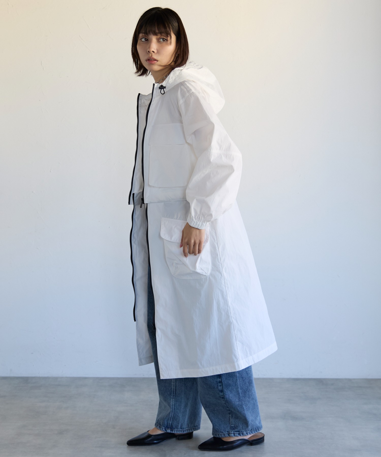 モデル身長:160cm　サイズ：FREE