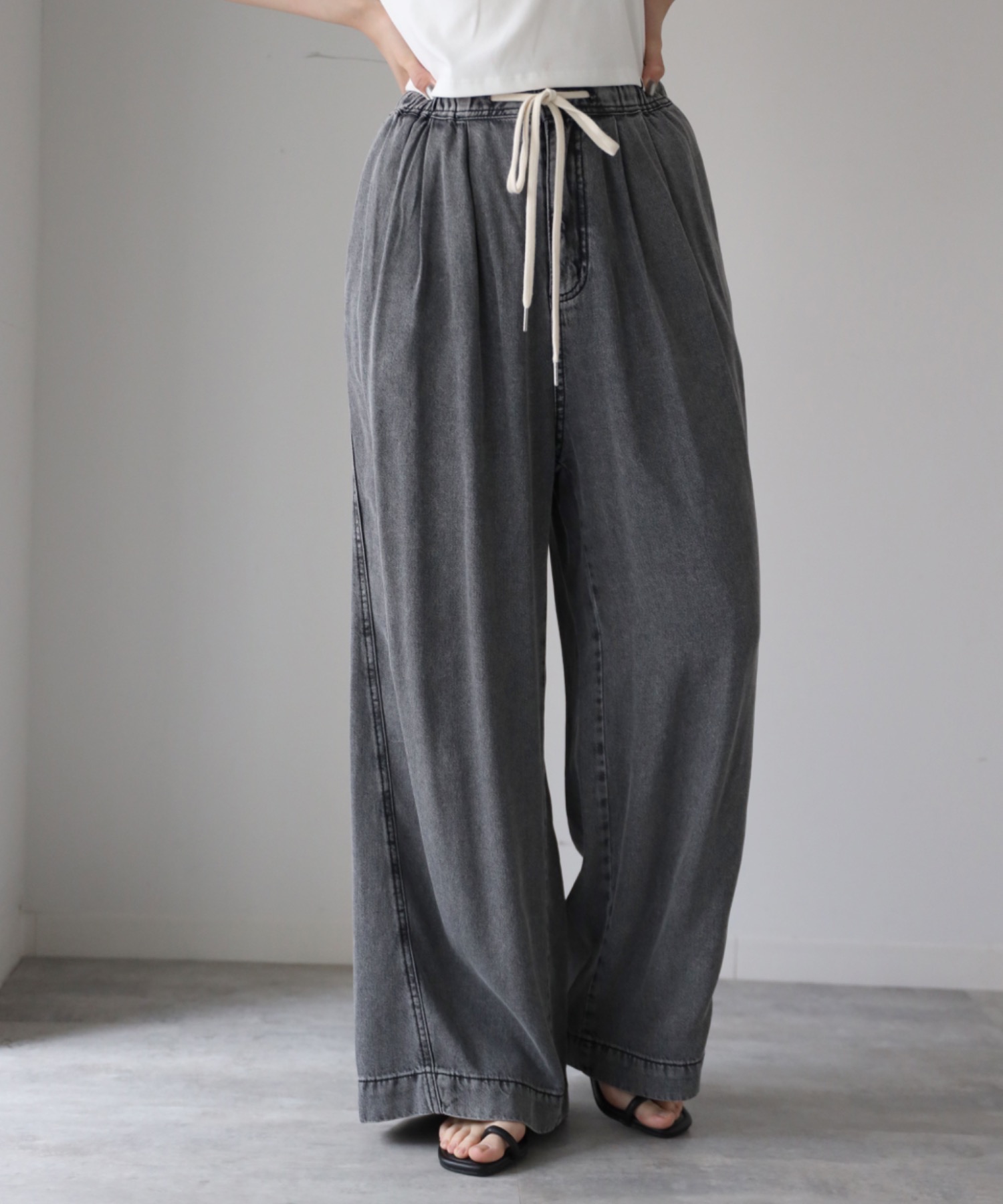model：164cm. 着用サイズ：FREE