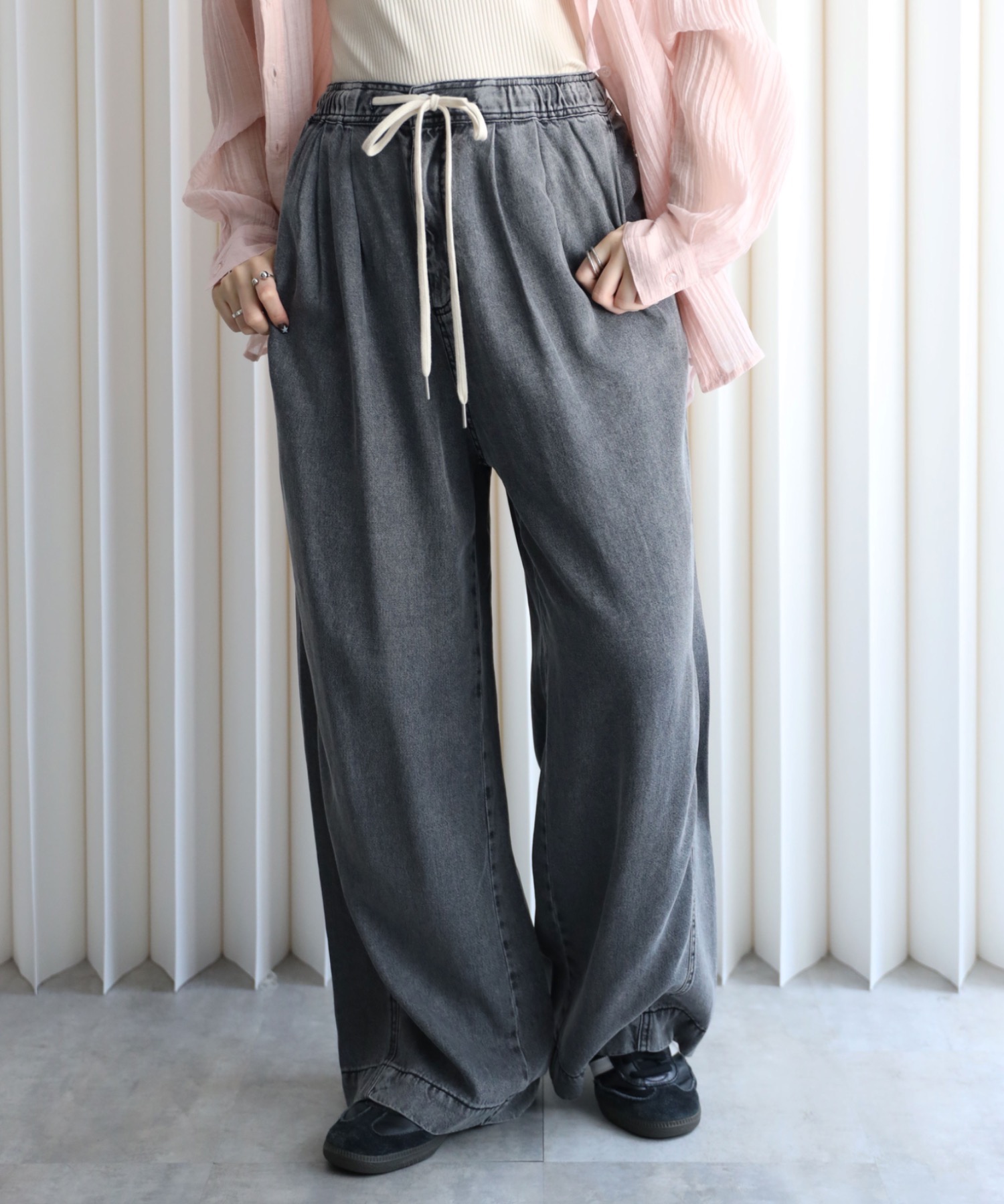 model：164cm. 着用サイズ：FREE