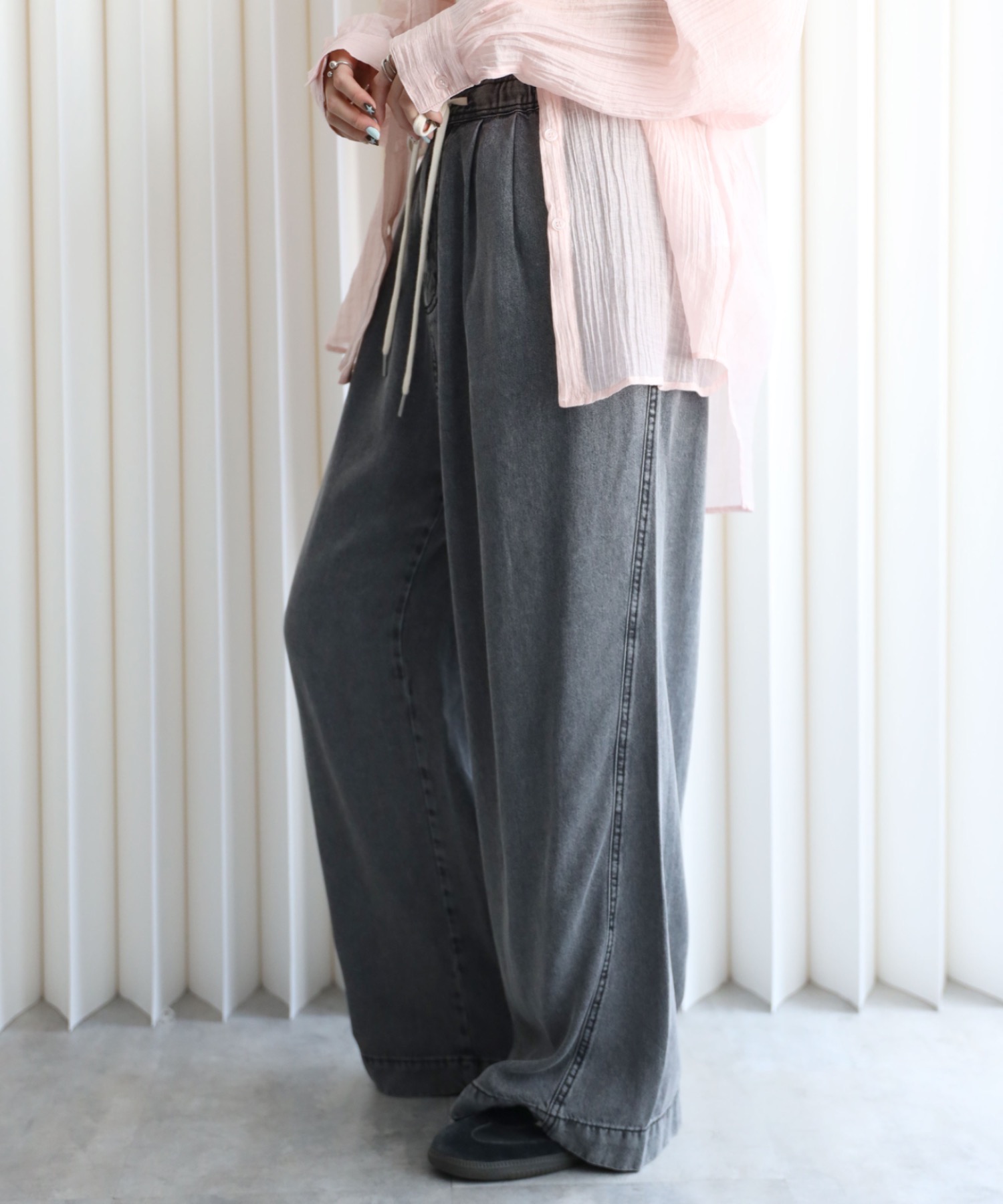model：164cm. 着用サイズ：FREE