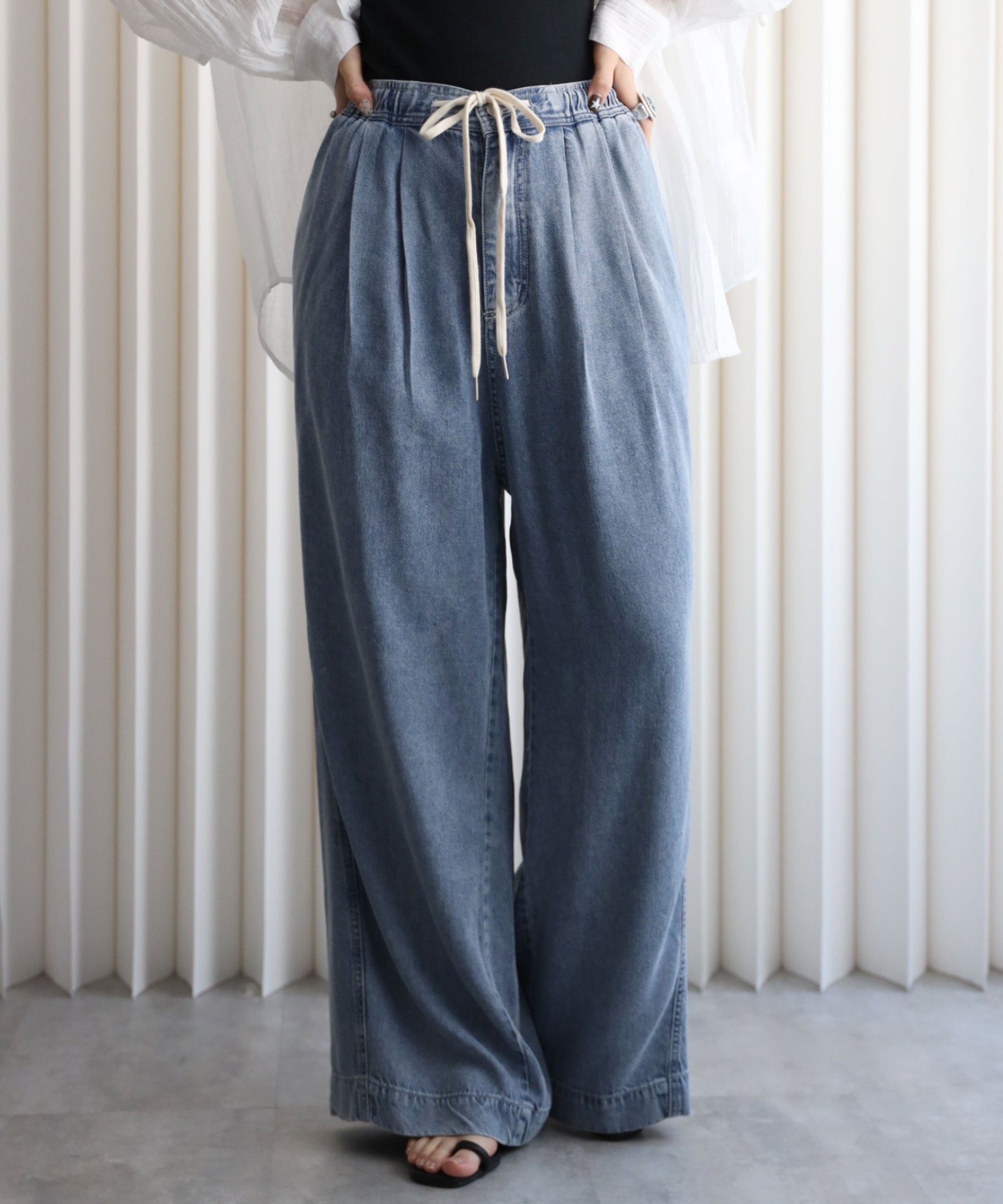 model：164cm. 着用サイズ：FREE