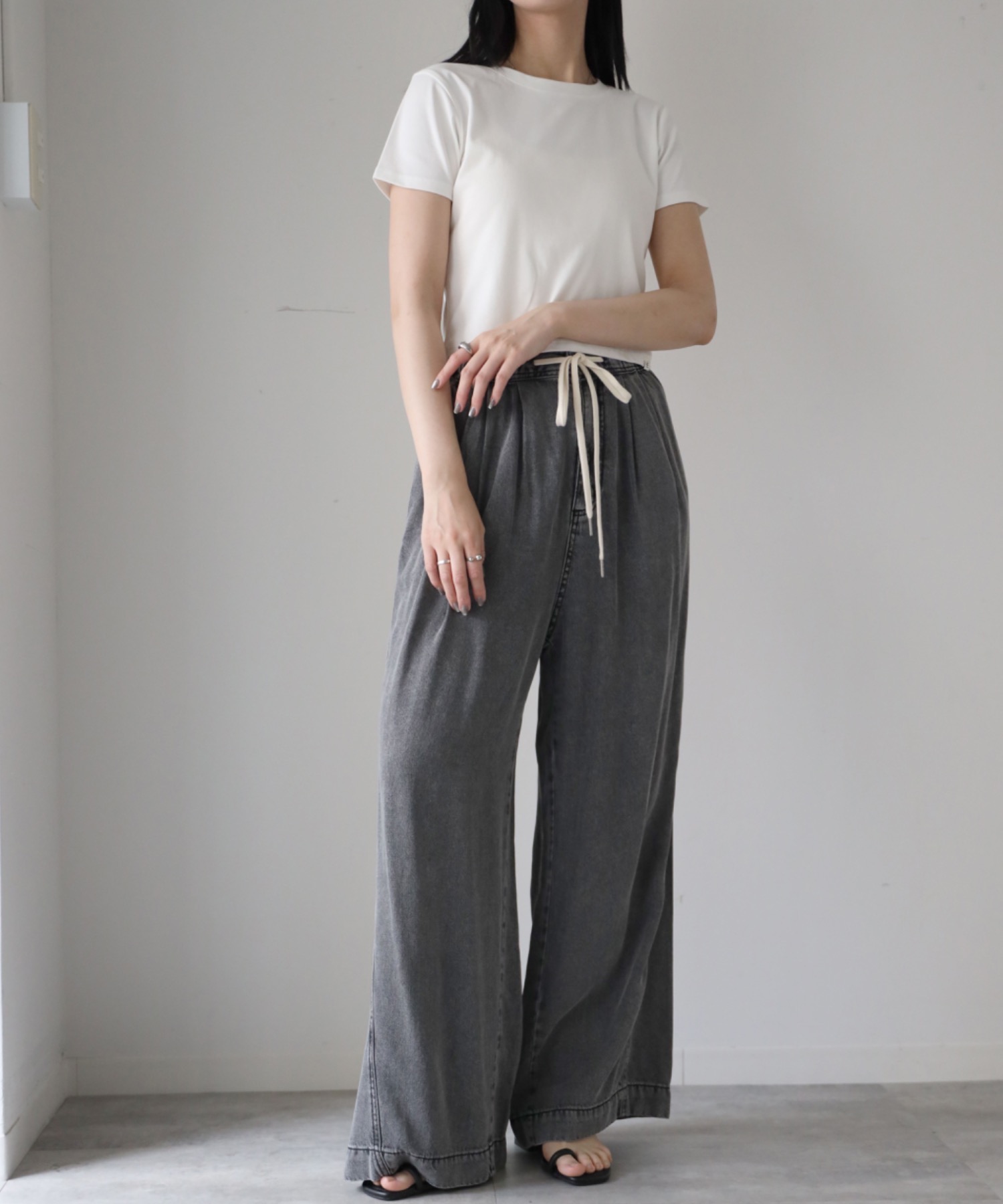model：164cm. 着用サイズ：FREE