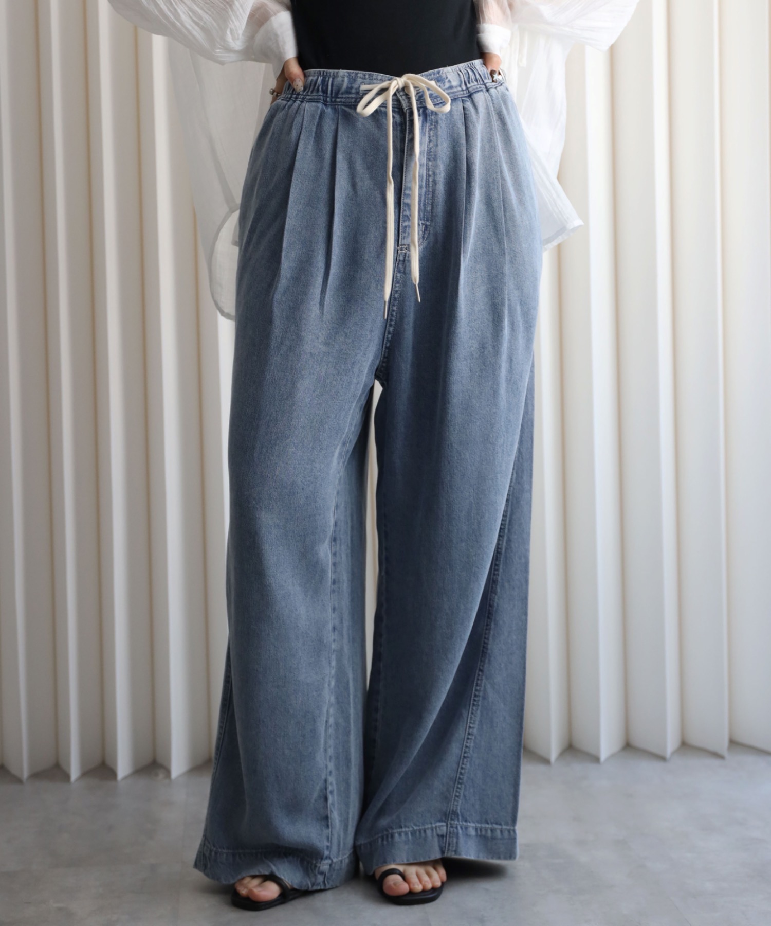 model：164cm. 着用サイズ：FREE