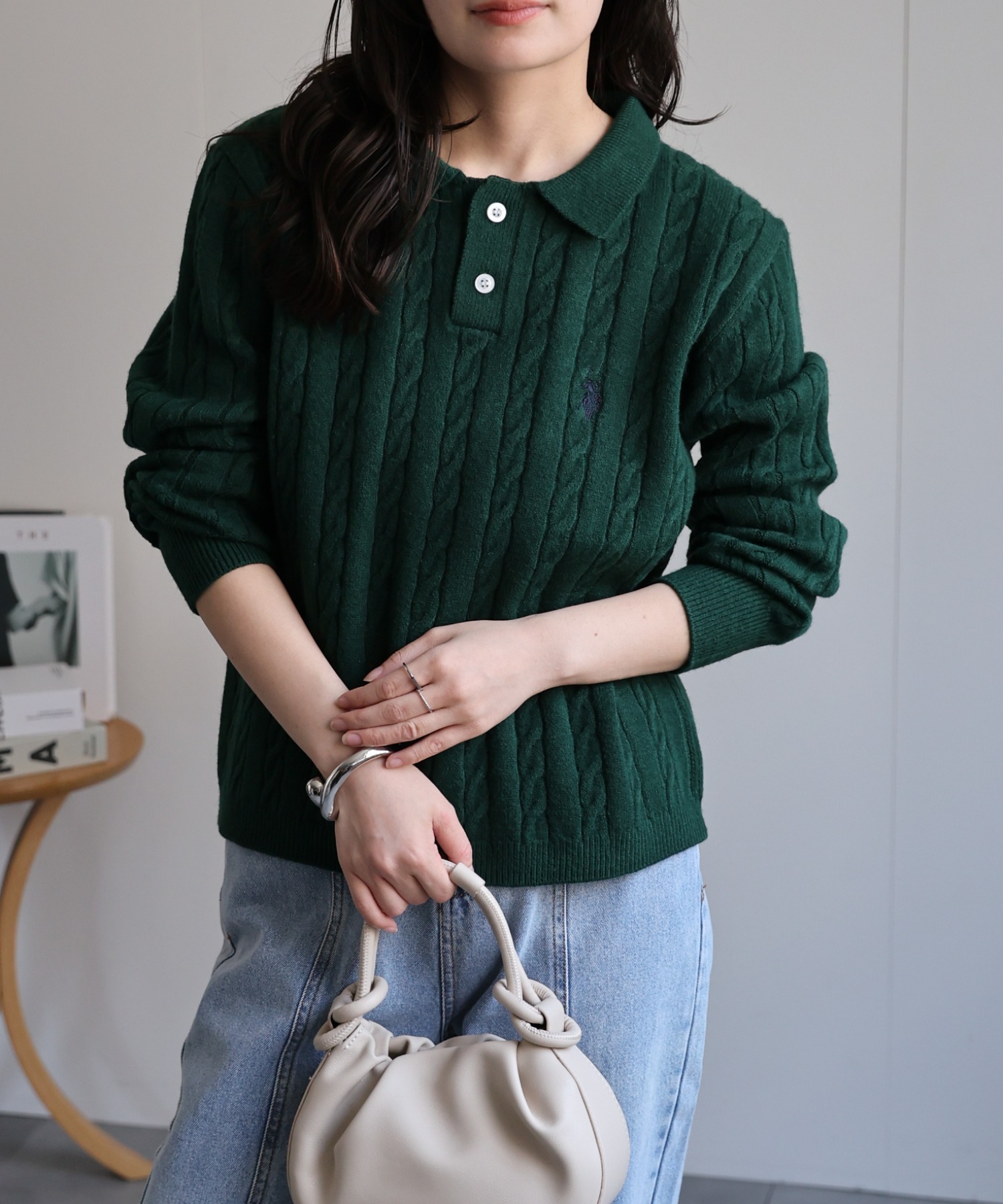 model：156cm 着用サイズ：L