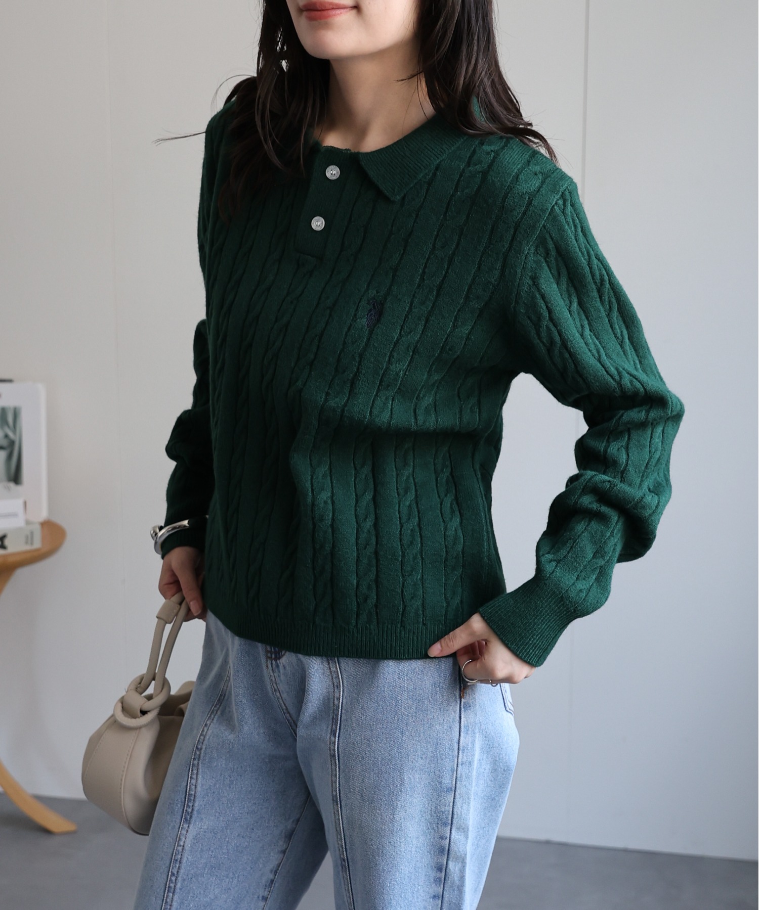 model：156cm 着用サイズ：L
