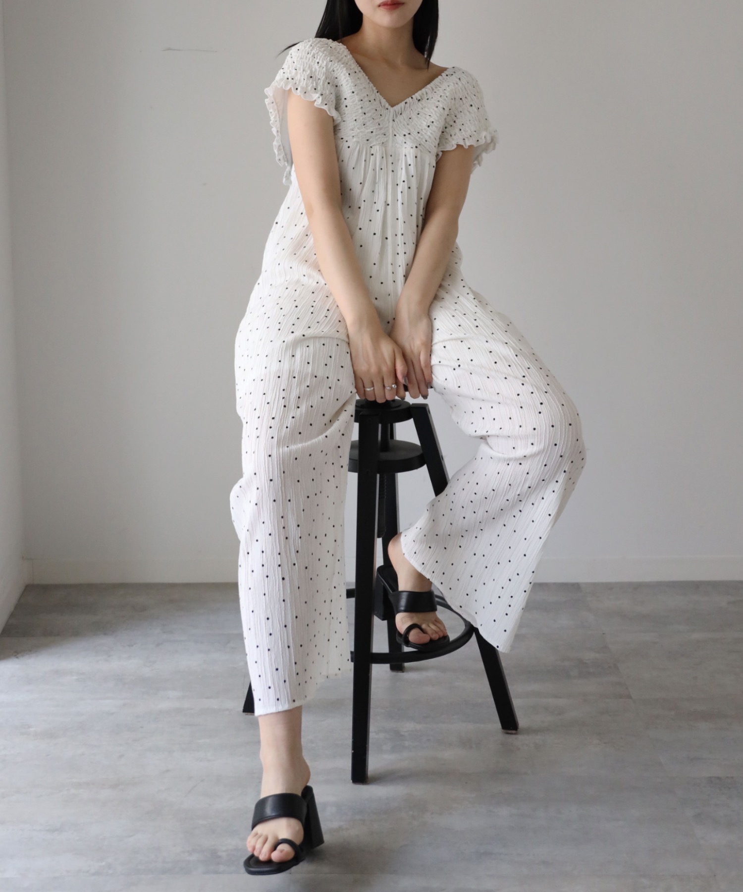 model：164cm. 着用サイズ：FREE