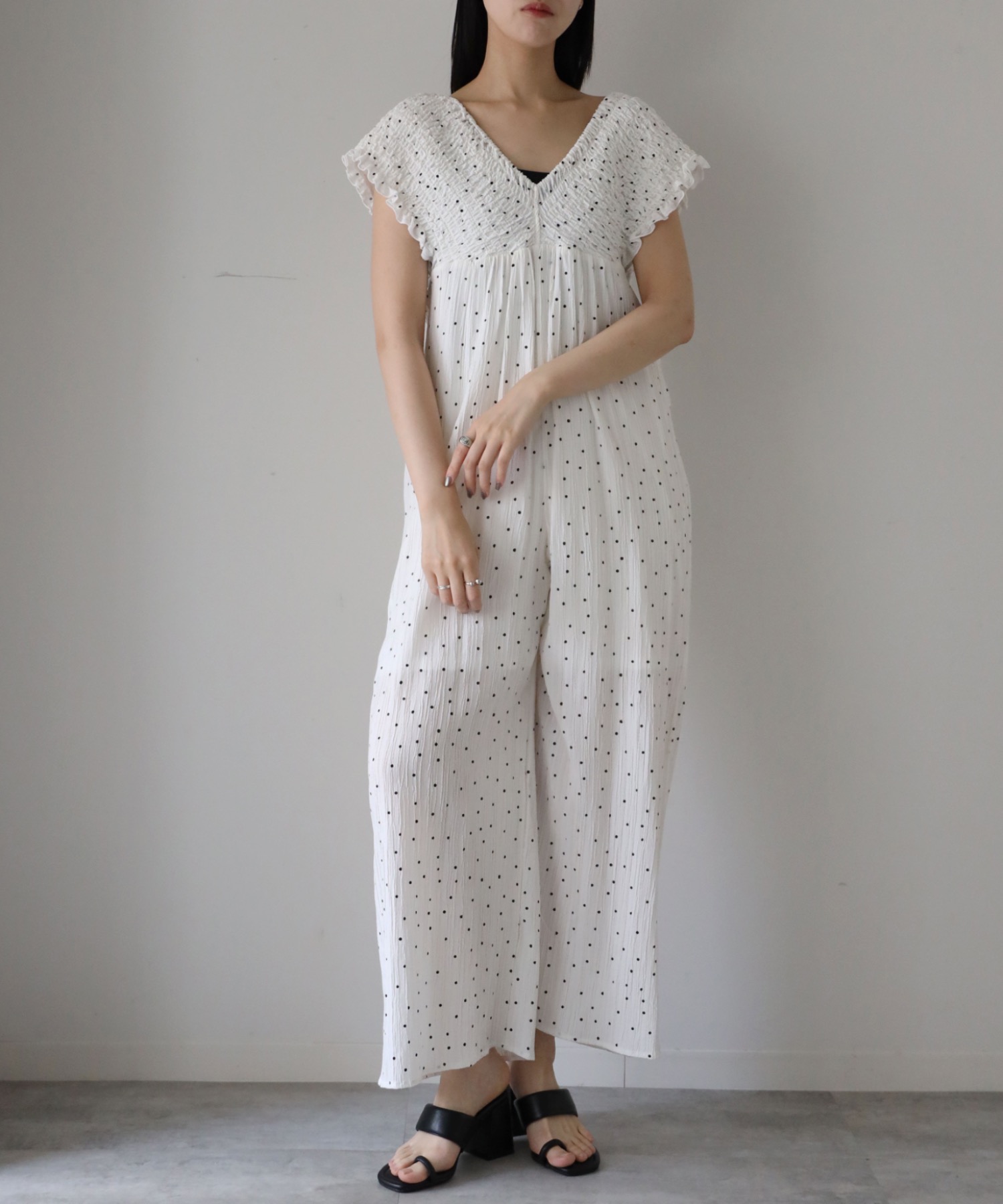 model：164cm. 着用サイズ：FREE