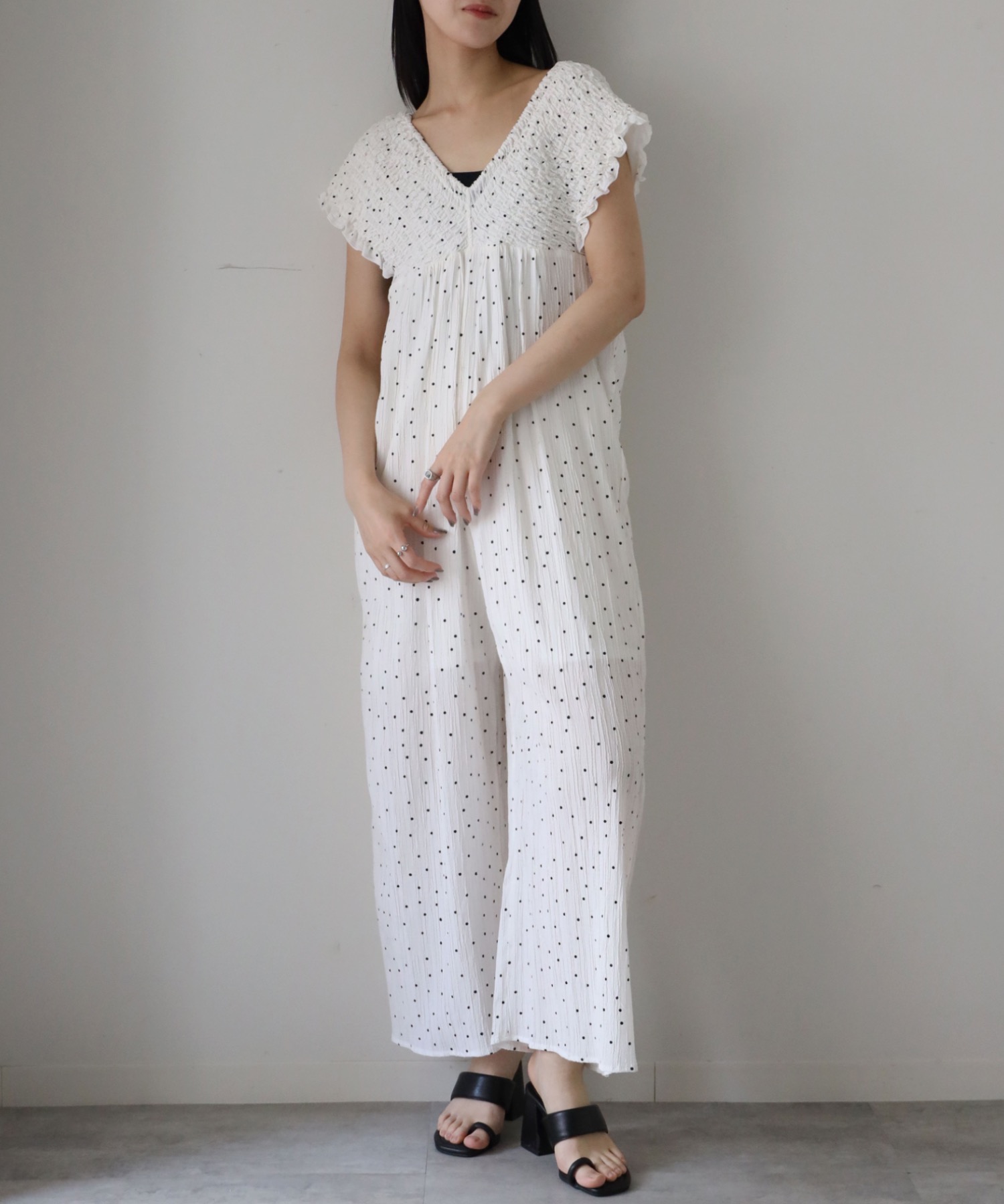 model：164cm. 着用サイズ：FREE