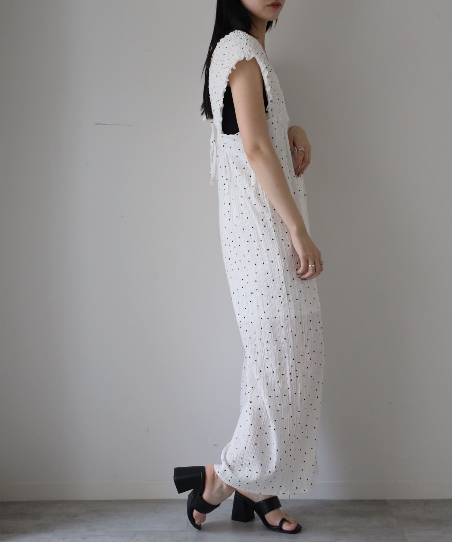 model：164cm. 着用サイズ：FREE