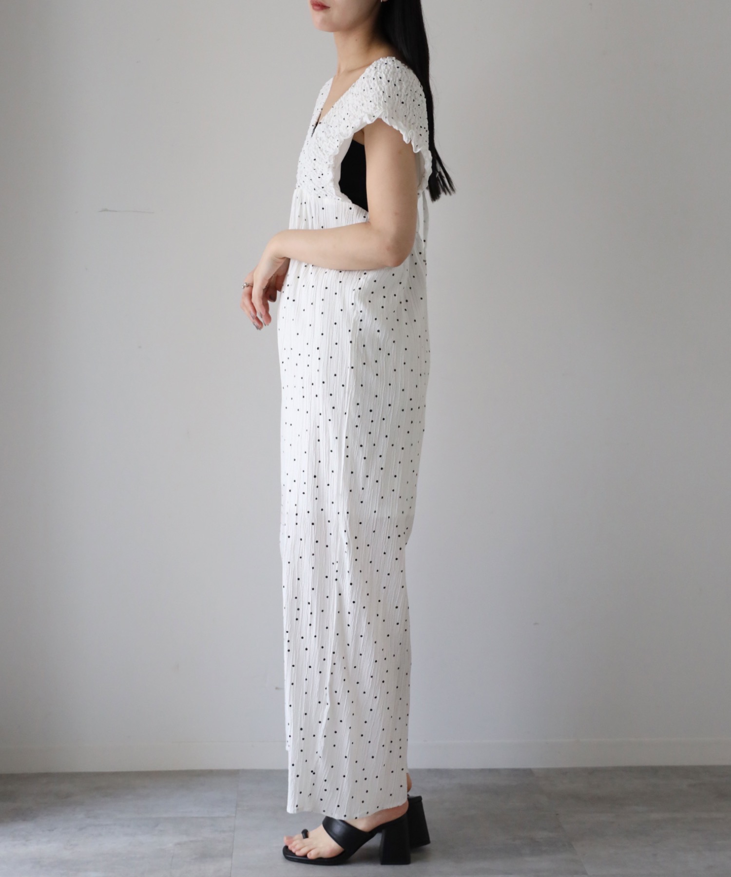 model：164cm. 着用サイズ：FREE