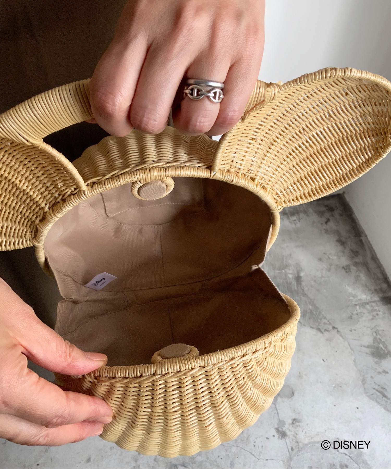 KIS Design:MICKEY MOUSE / Wicker bag S