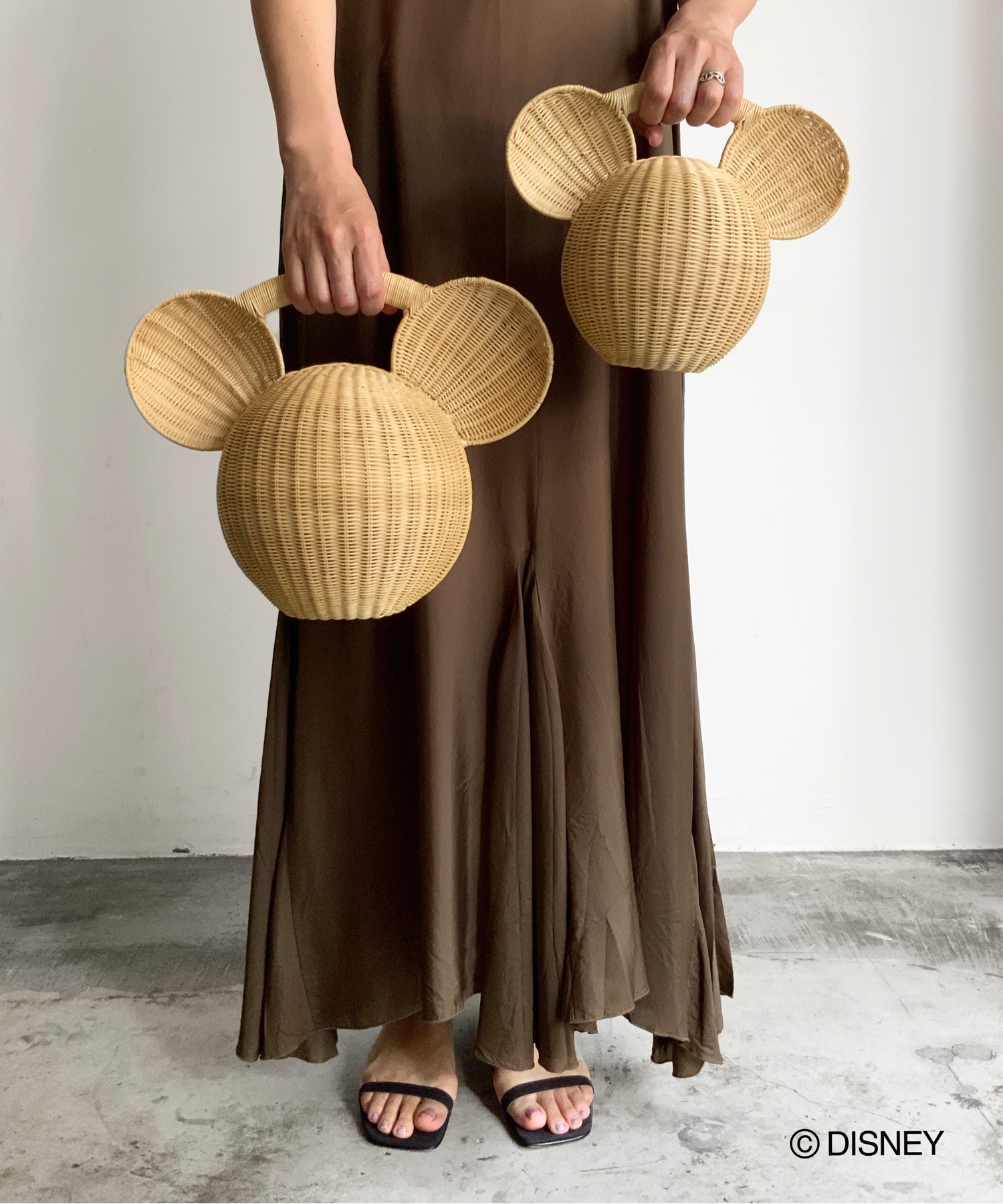 KIS Design:MICKEY MOUSE / Wicker bag S