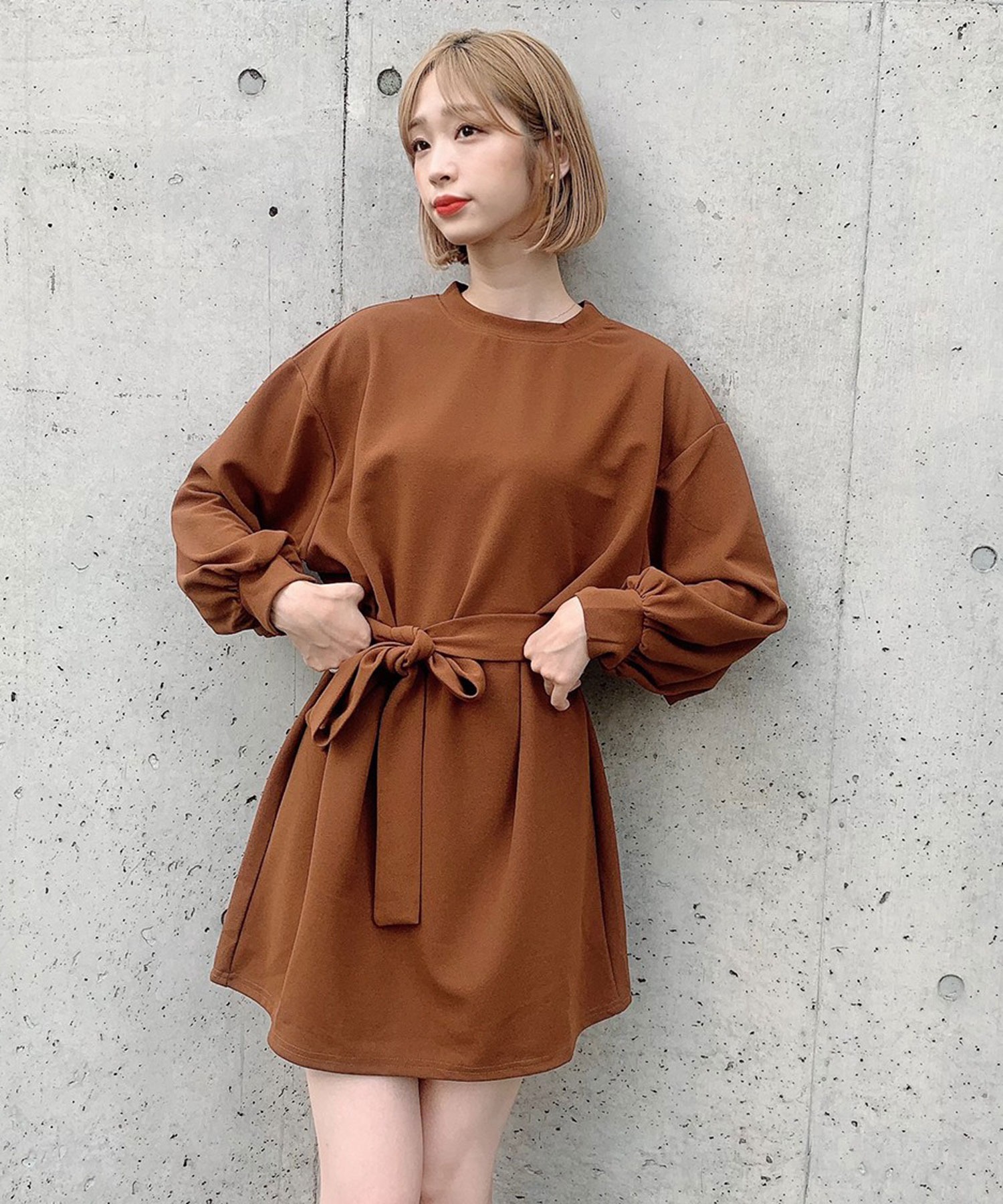 Voyage Titty Co ボリュームスリーブミニワンピース Voyage Titty Co Titty Co Online Store ティティーアンドコーオンラインストア