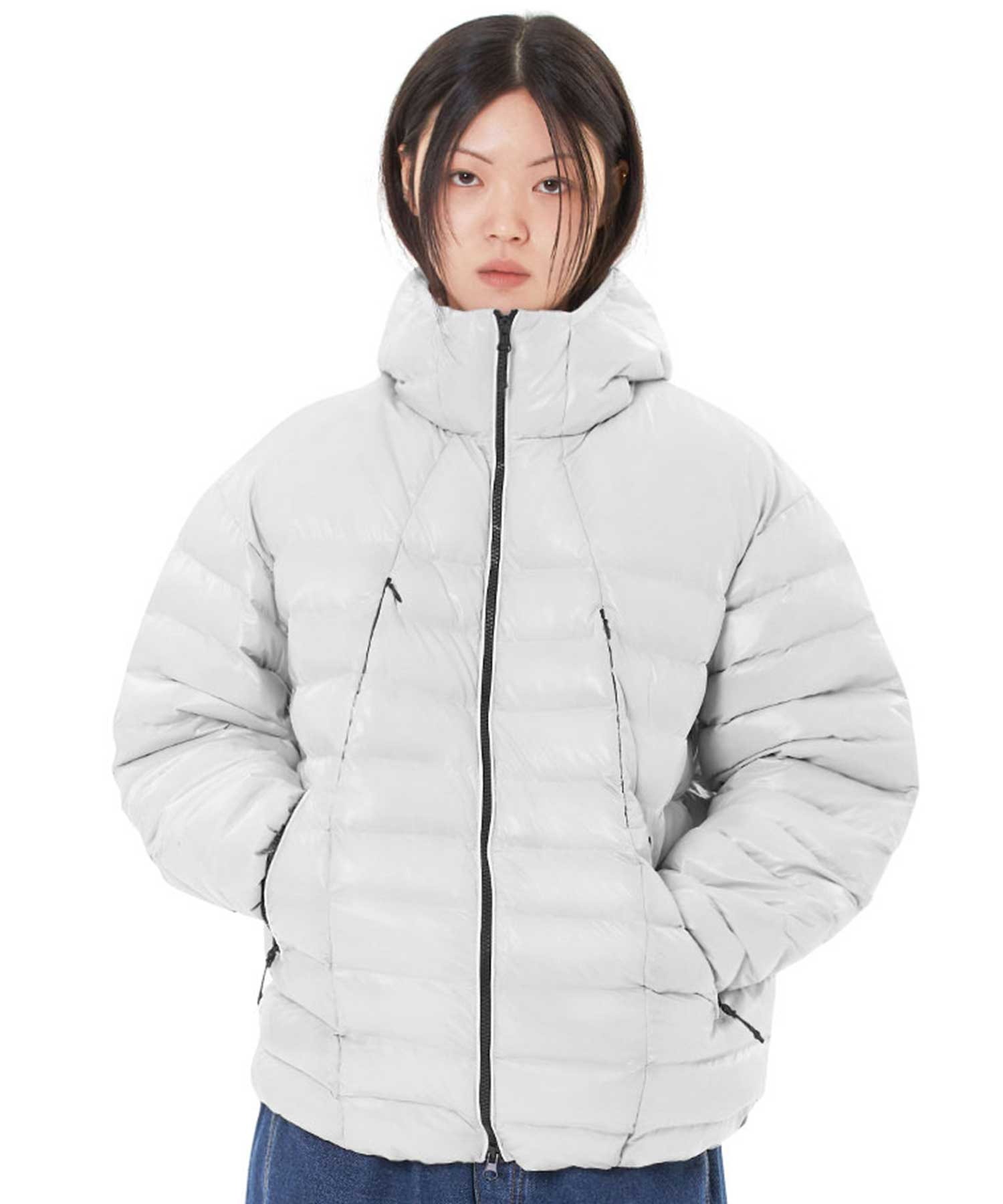 OY/オーワイ』 CURVED ZIPPER LIGHTWEIGHT PUFFER JACKET/カーブ