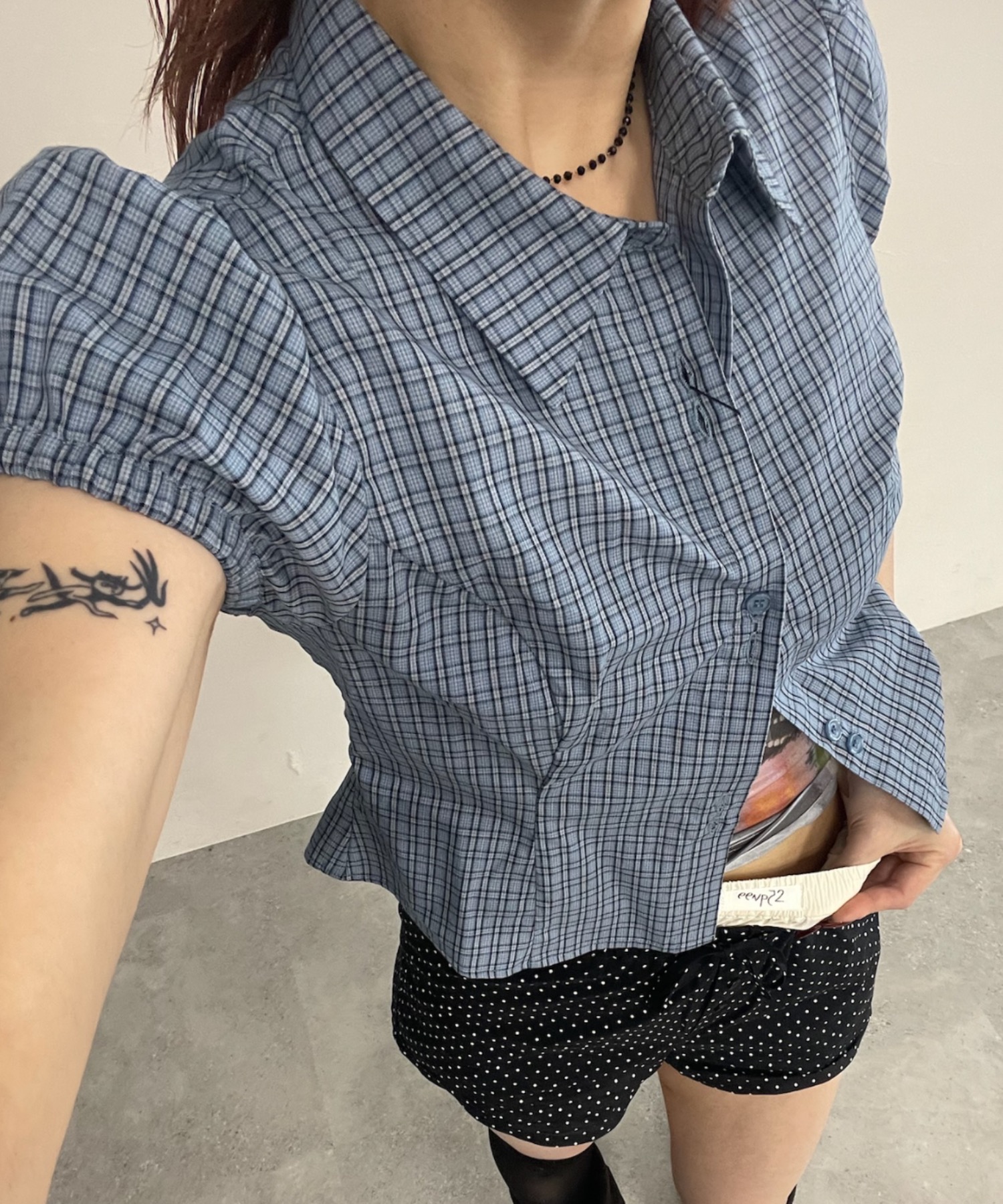 [25quee] Checkers Asort T‑shirt SS / 659794