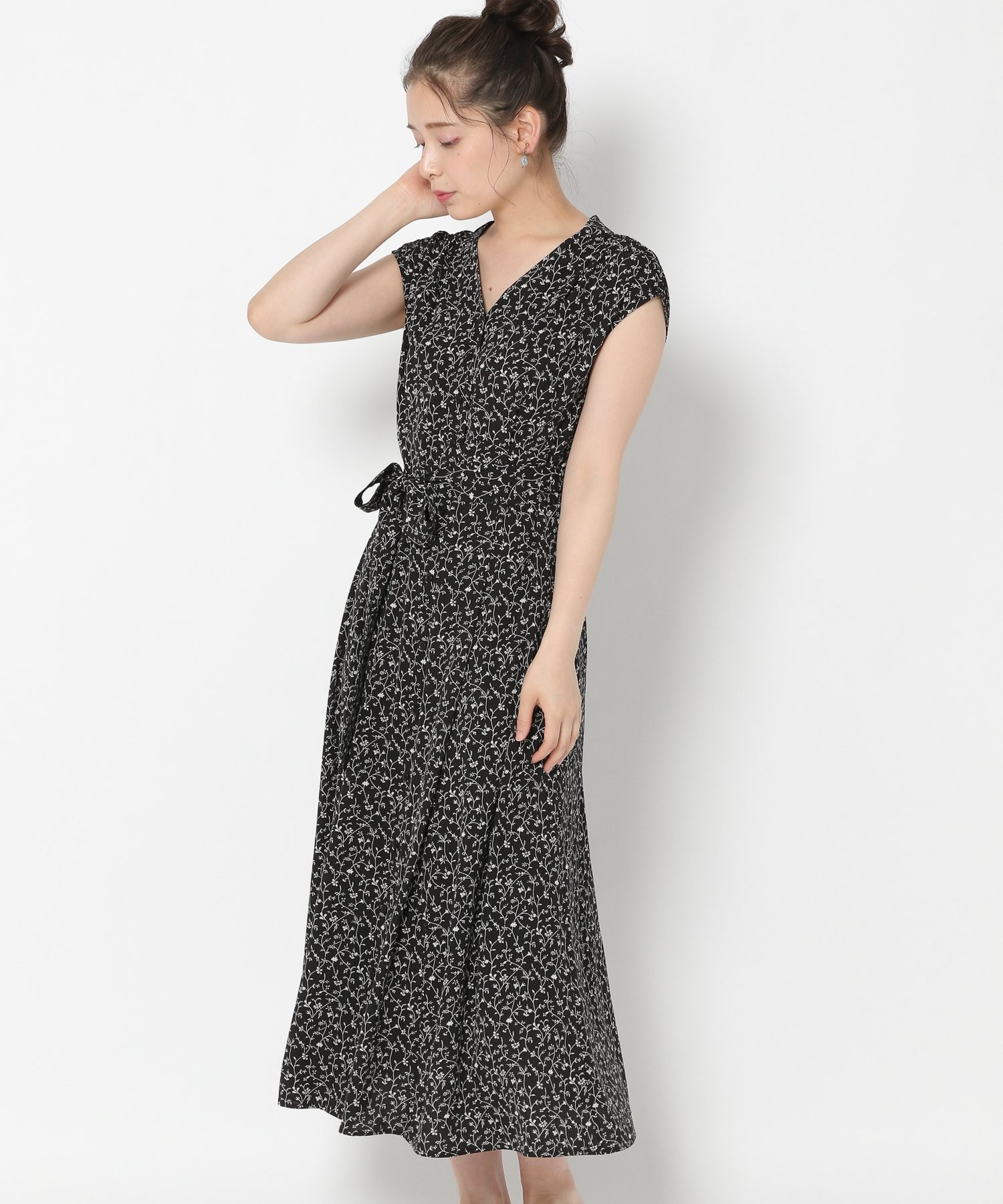 ウエストマークエンパイアワンピース 9408