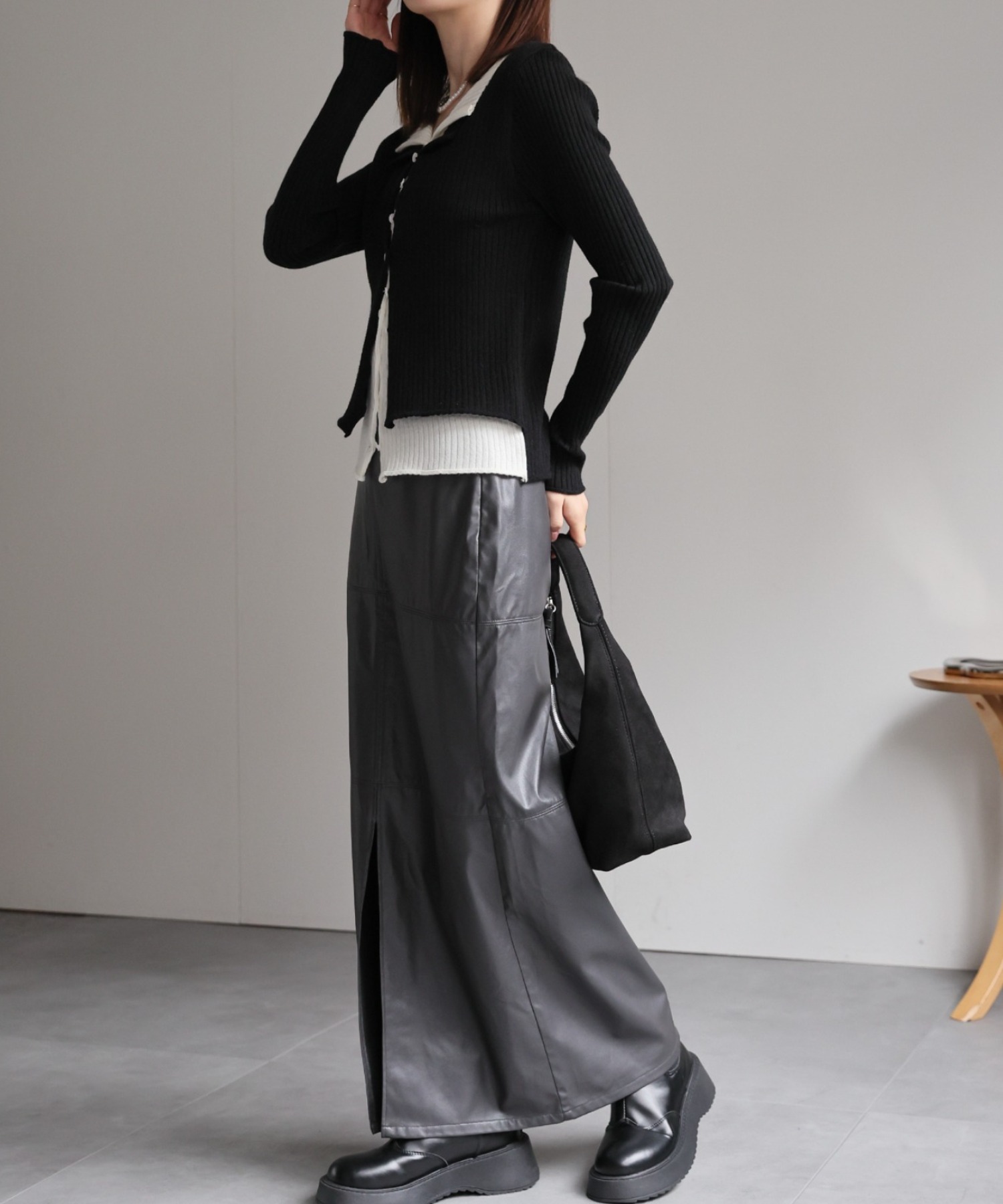 model:162cm 着用サイズ:F