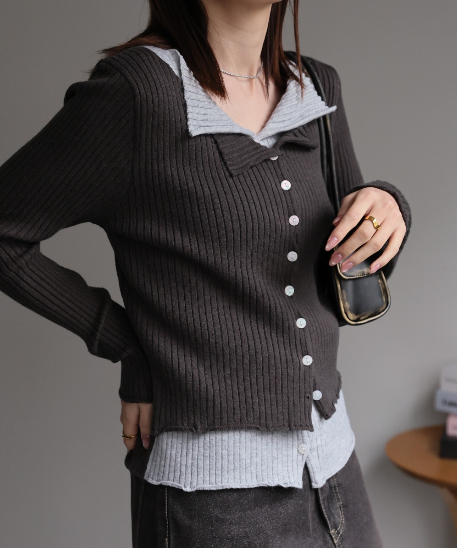model:162cm 着用サイズ:F