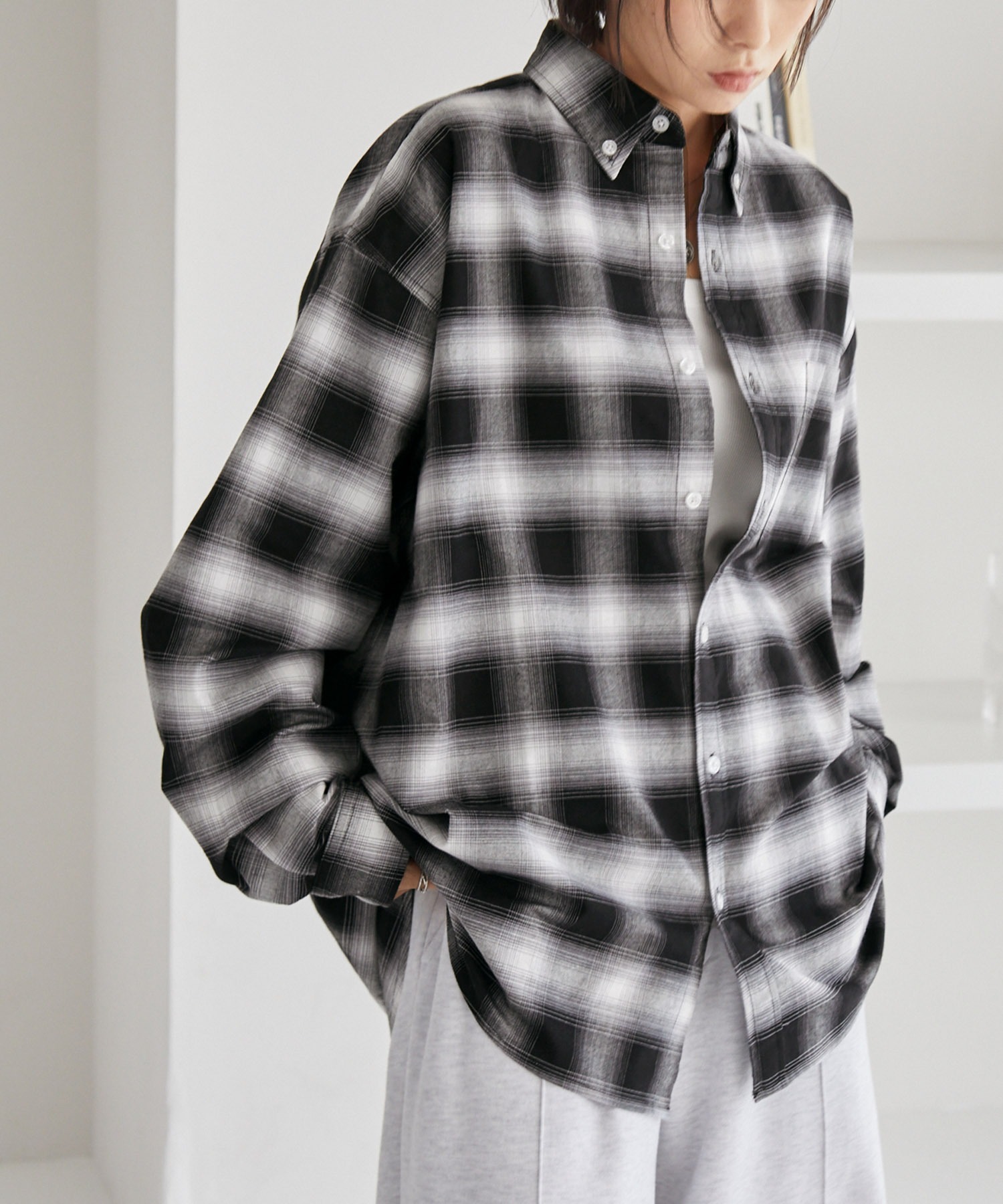 HECT】Big Oxford BD L/S Shirt / ビッグシルエットボタンダウン