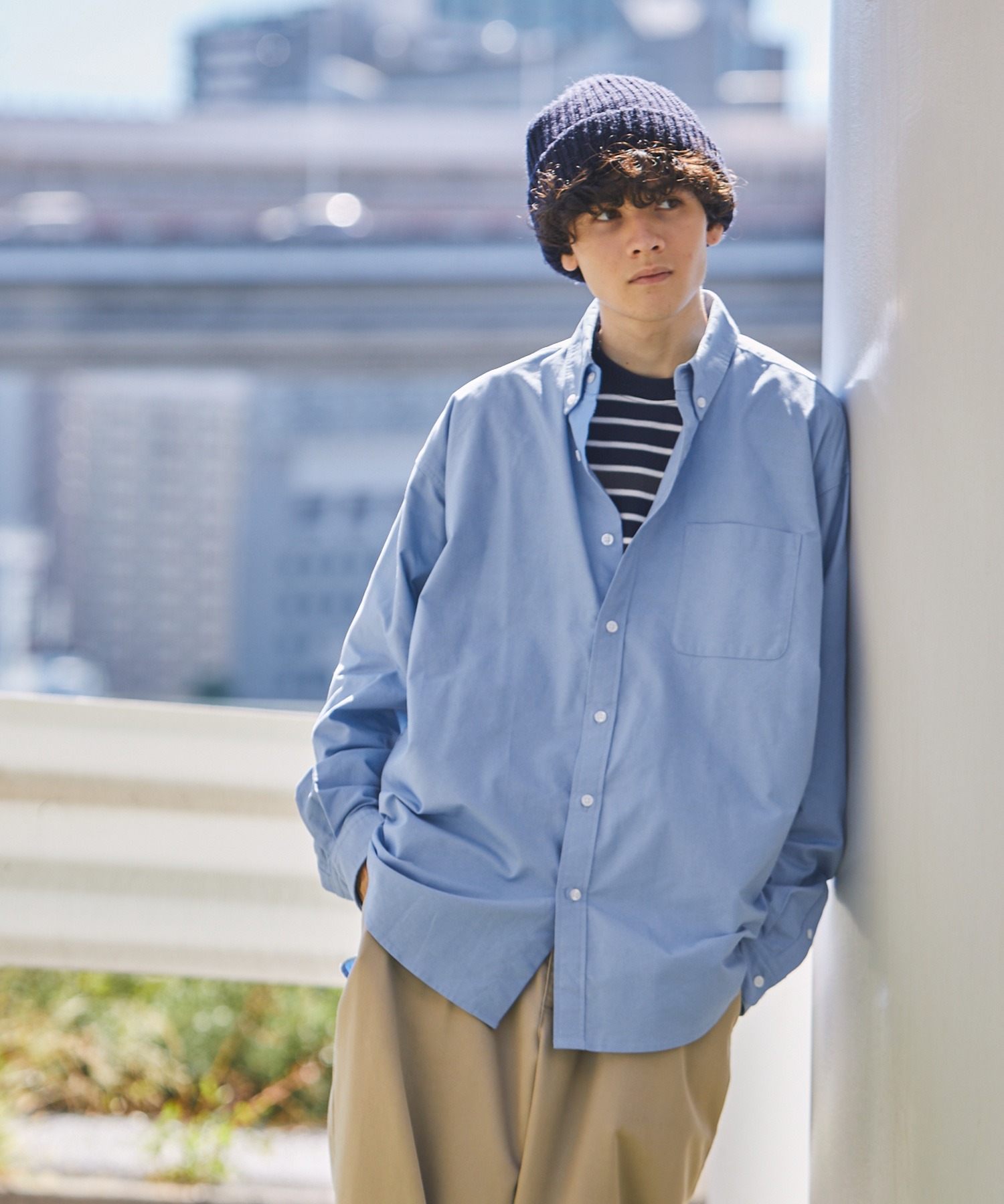 【HECT】Big Oxford BD L/S Shirt / ビッグシルエットボタンダウンオックスフォードシャツ