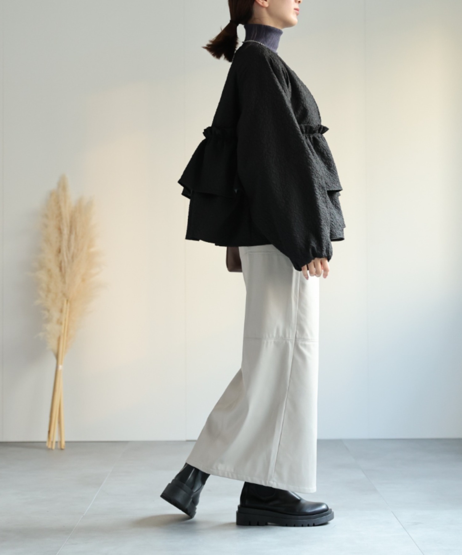 model：162cm 着用サイズ：F